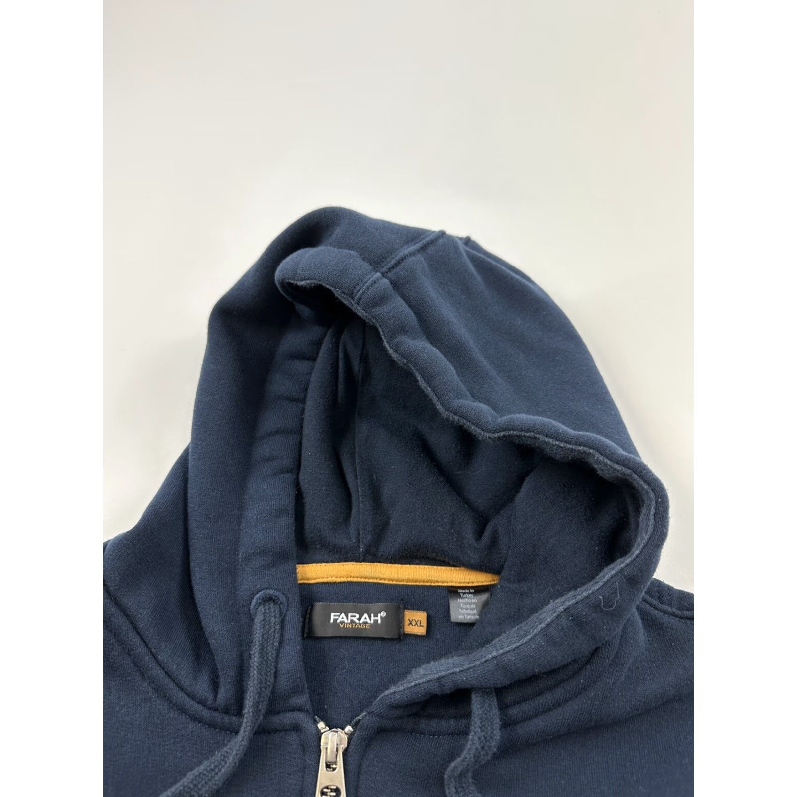 Farah Farah Hoodie Sweatshirt Mens 2XL Full Zip Blue Hooded Size US XXL / EU 58 / 5 - 6 Thumbnail