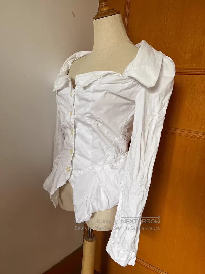 Vivienne Westwood Vivienne Westwood White Bustier Shirt Size M / US 6-8 / IT 42-44 - 2 Thumbnail