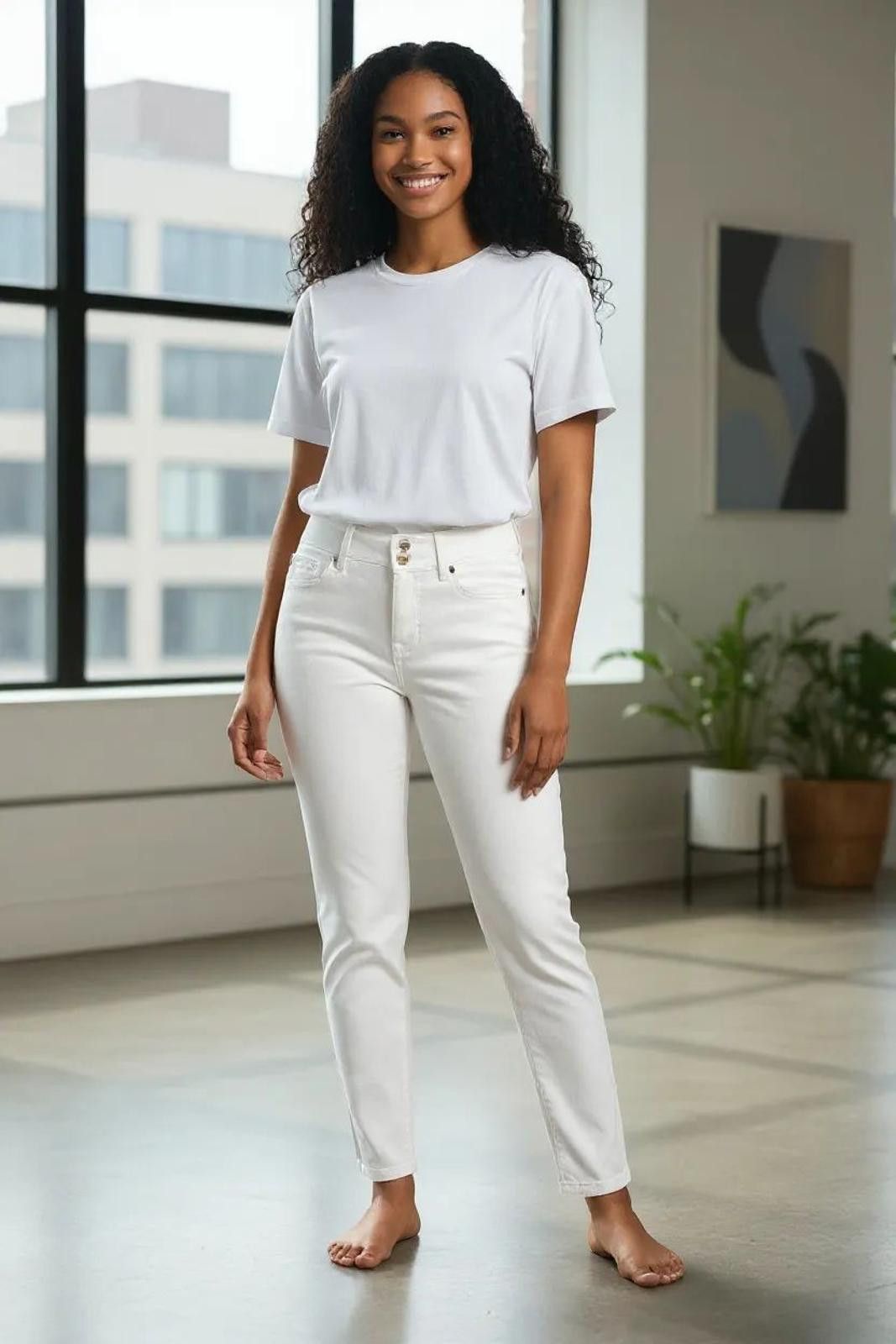 United Colors Of Benetton Bebe Women's Casual White Pants Size 28" / US 6 / IT 42 - 1 Thumbnail