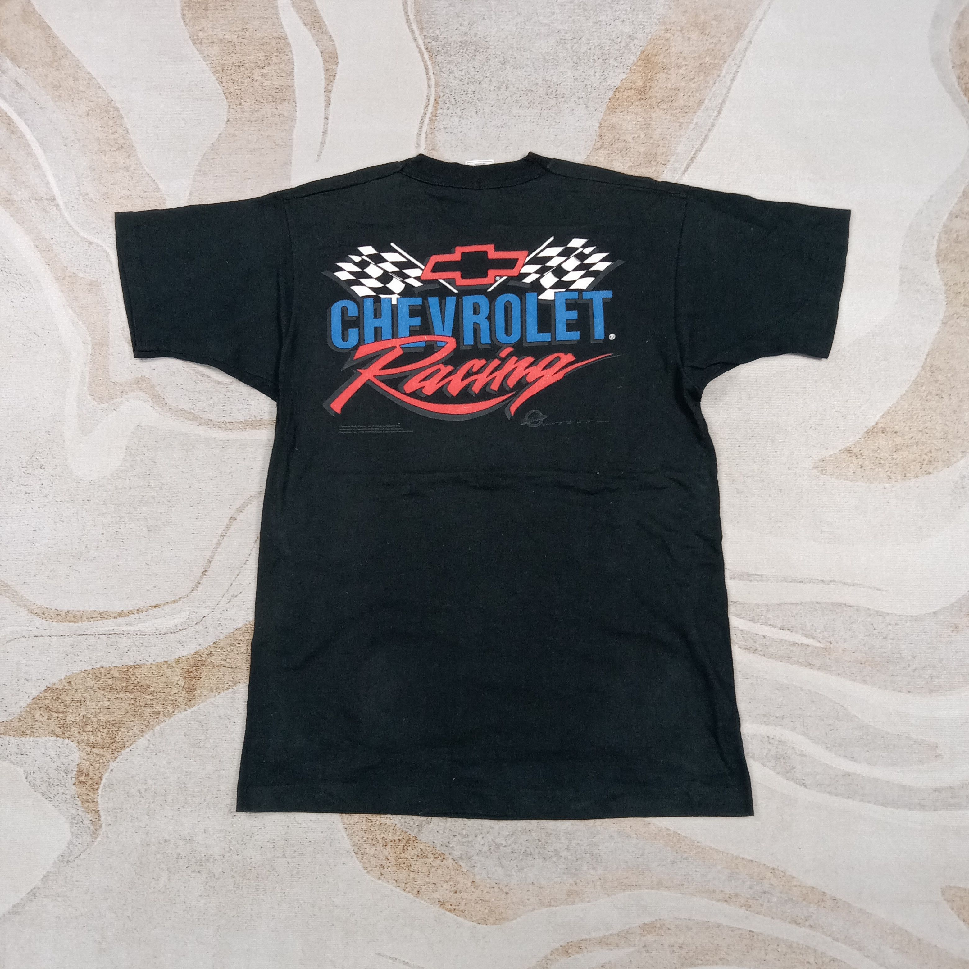 Vintage 90's Chevrolet Racing Motorsport Tshirt C285N26 Size US M / EU 48-50 / 2 - 1 Thumbnail