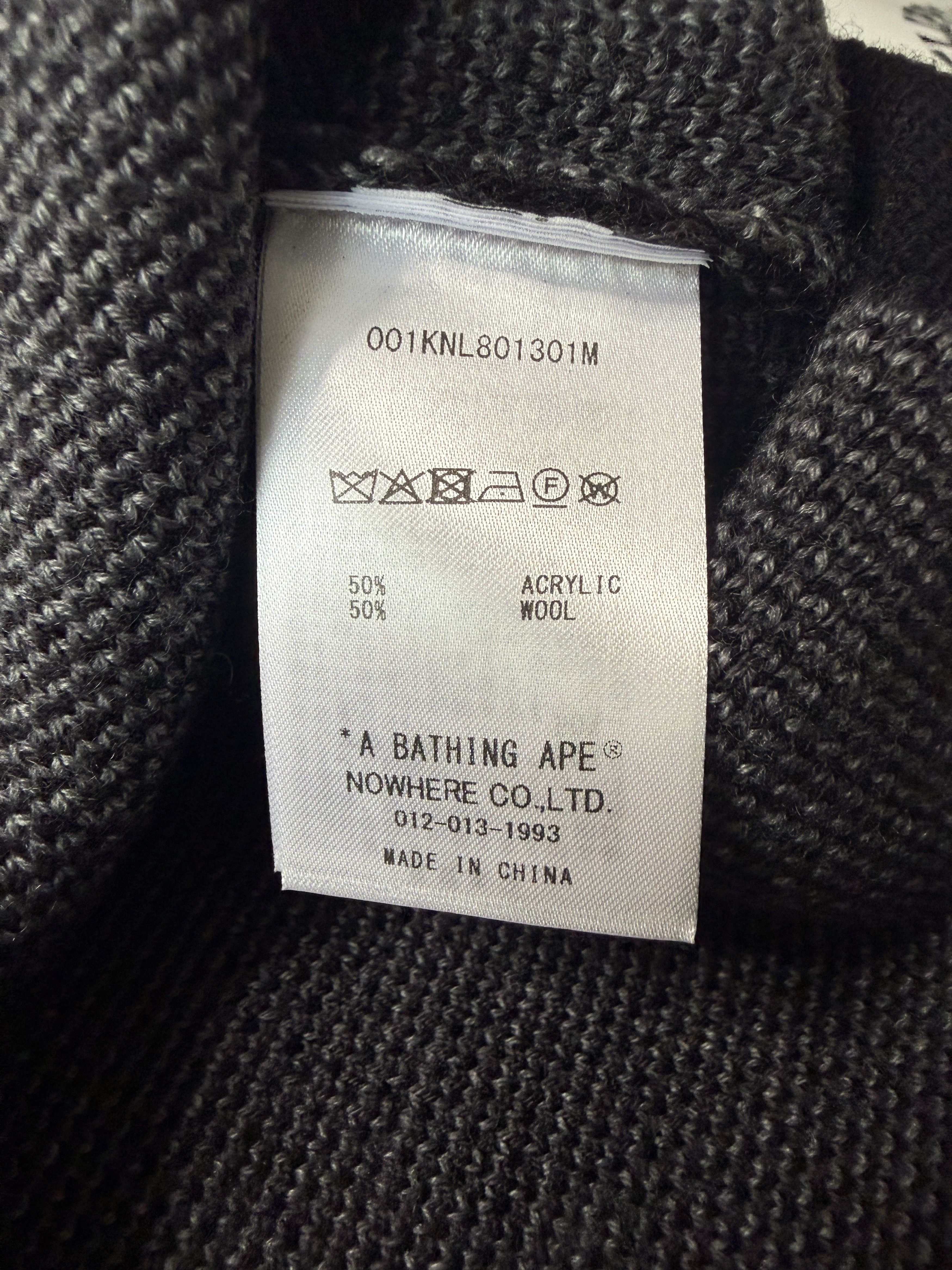 Bape BAPE MEGA ABC CAMO KNIT CREWNECK SWEATSHIRT Size US M / EU 48-50 / 2 - 9 Thumbnail