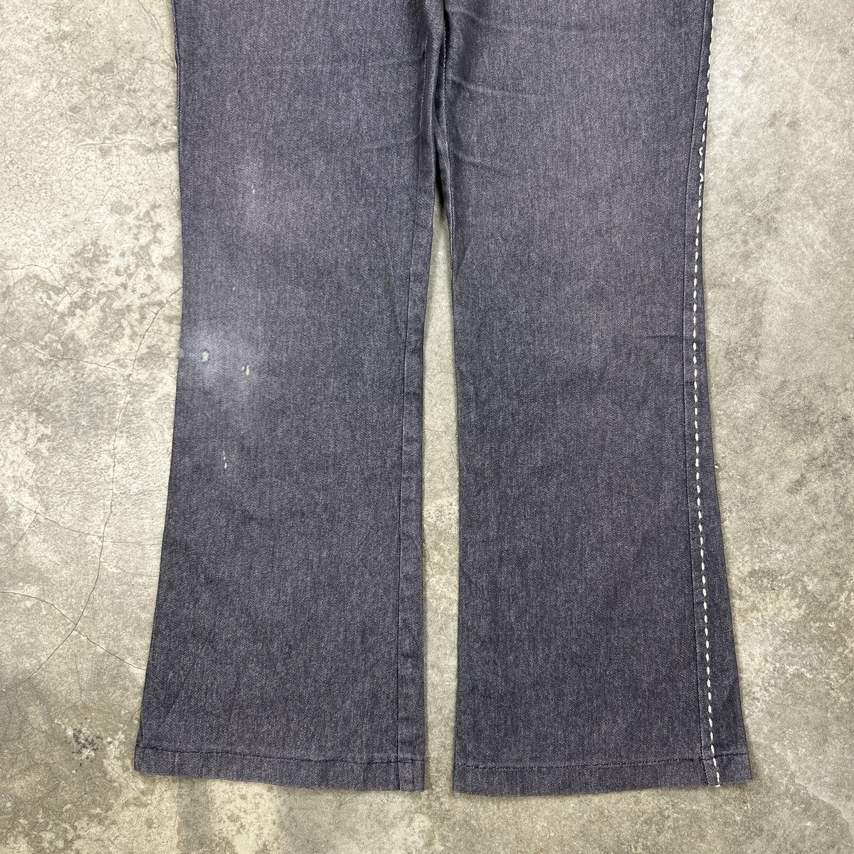 Burberry × Vintage 1990s Burberry - Flared Denim Jeans Size US 26 / EU 42 - 2 Thumbnail