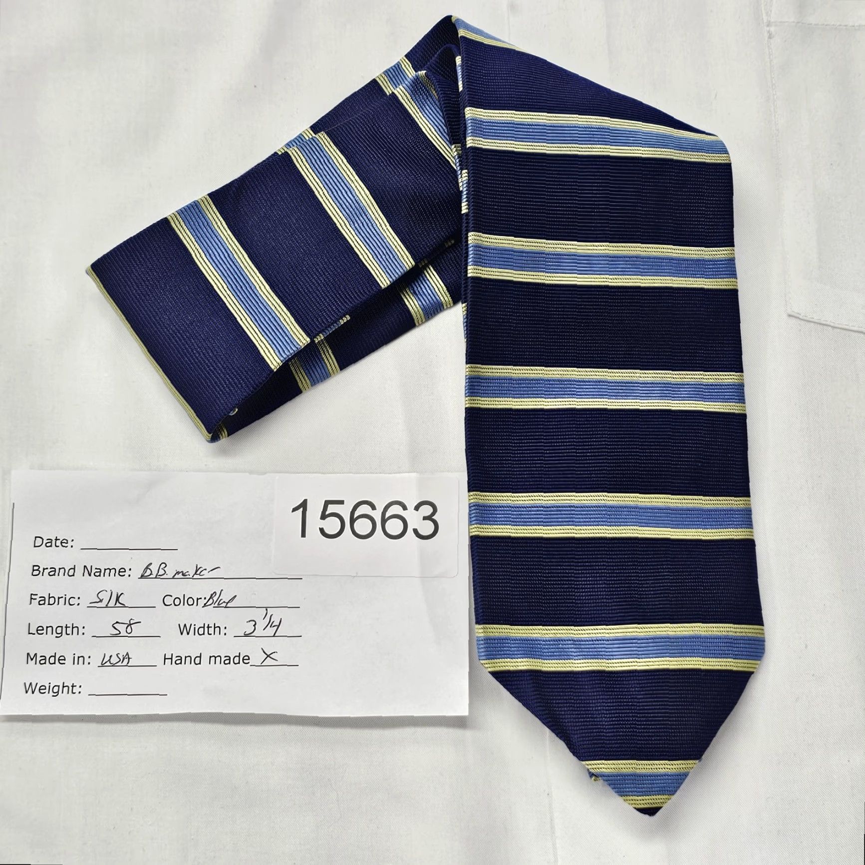 Brooks Brothers Brooks Brothers Makers Silk Men's Necktie Tie Striped Ribbed Horizontal Preppy Size ONE SIZE - 6 Thumbnail