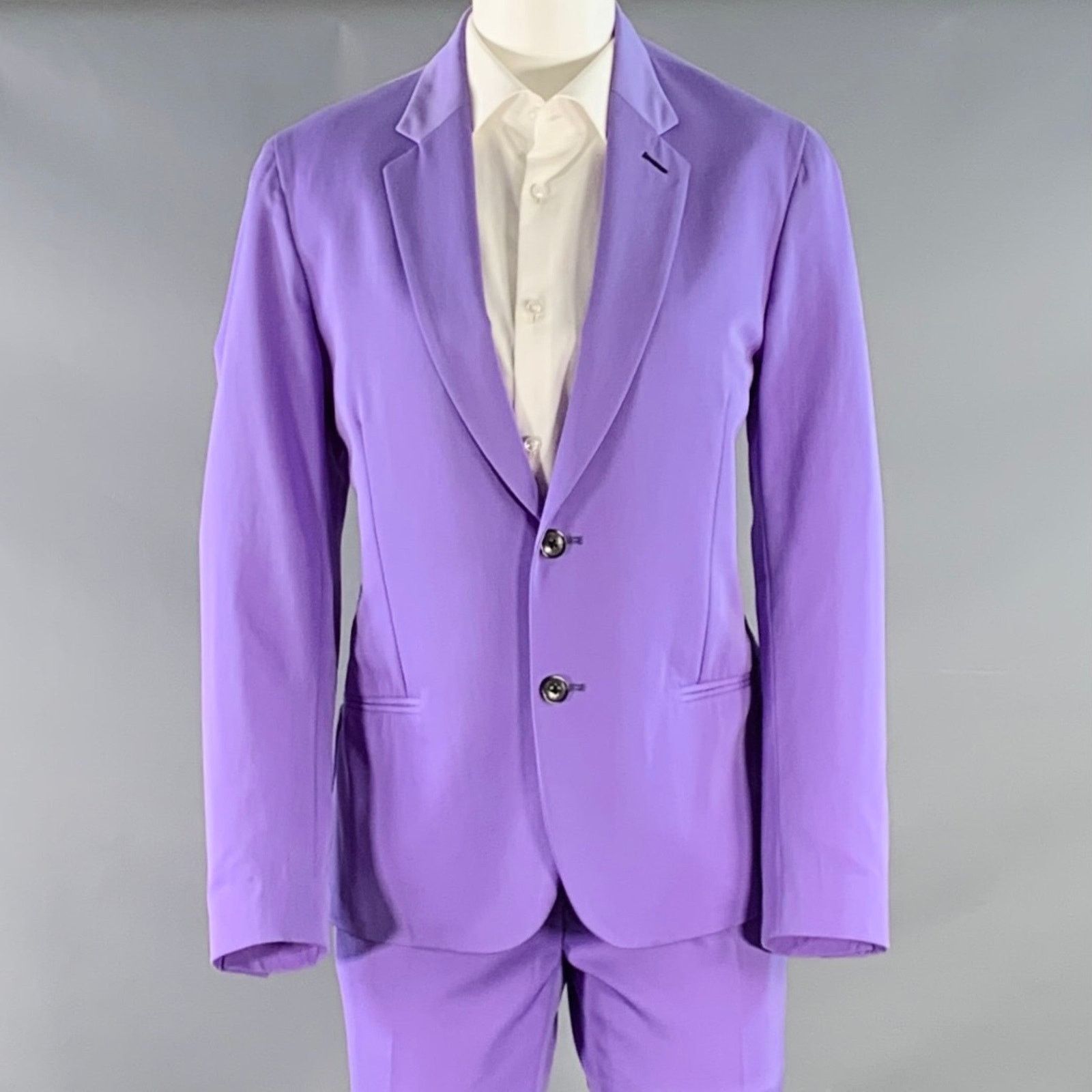 Paul Smith Size 36 Soho Fit Purple Lavender Wool Notch Lapel Suit Size 36R - 1 Thumbnail