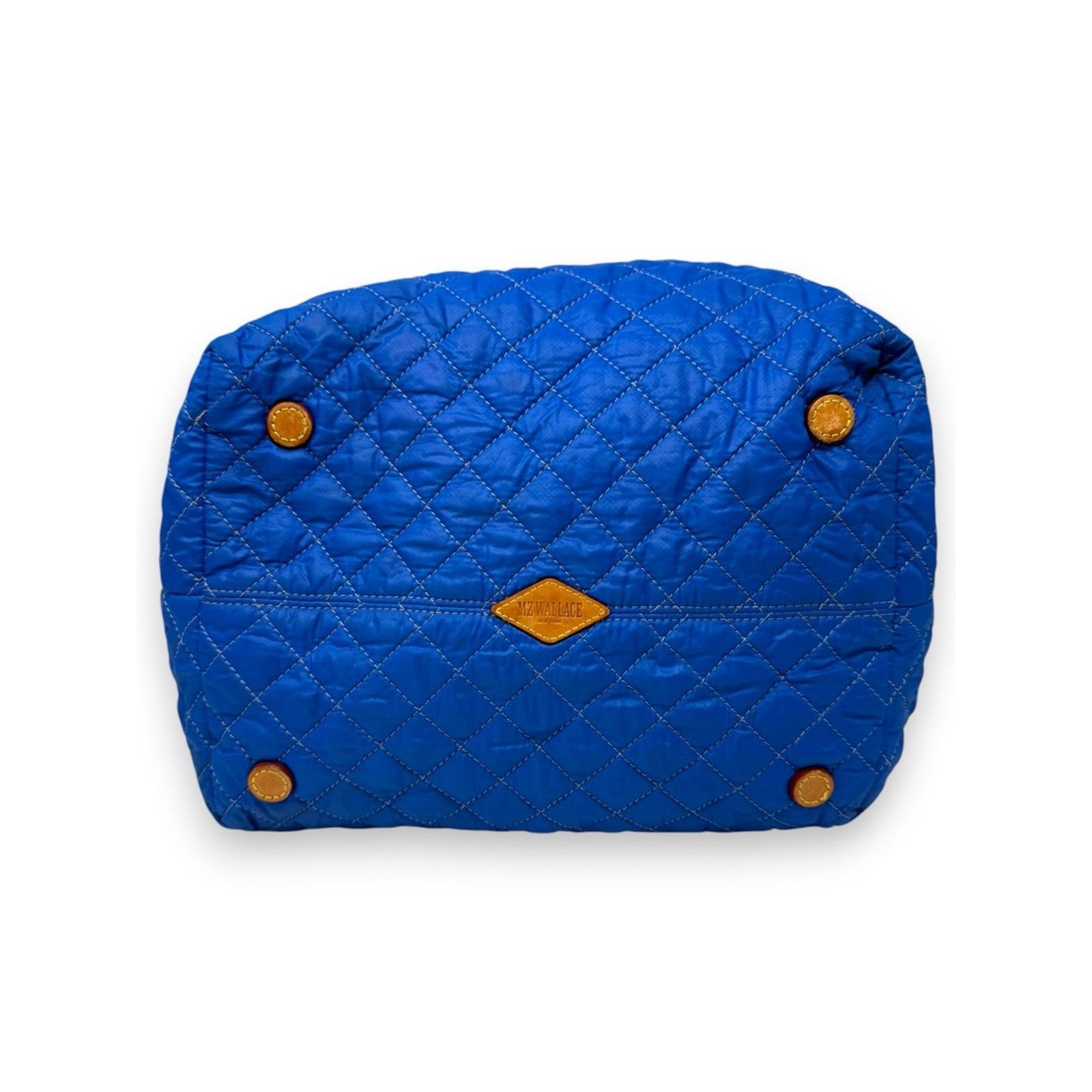 MZ Wallace MZ Wallace Metro Quilted Travel Tote Bag Beige Blue Women’s Size ONE SIZE - 5 Thumbnail