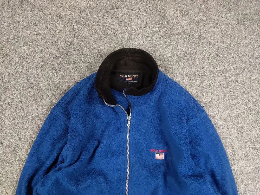Polo Ralph Lauren Vintage 90s Polo Sport Ralph Lauren Fleece Pullover Jacket Size US L / EU 52-54 / 3 - 3 Thumbnail