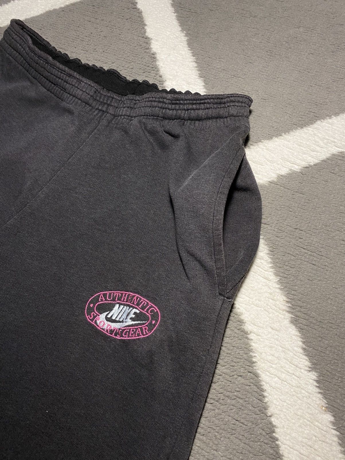 Nike × Vintage Vintage 80’s Nike Swoosh Loose Fit Sweatpants Size US 30 / EU 46 - 7 Thumbnail