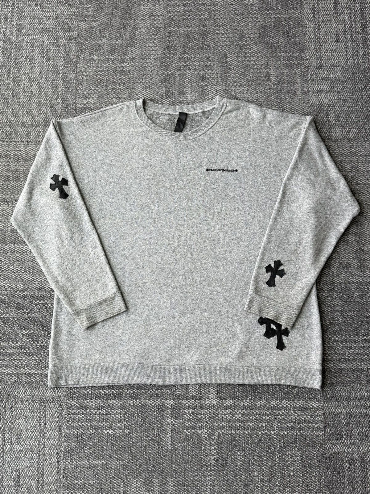 Chrome Hearts Chrome Hearts Y NOT leather Cross Patch Sweater Size US XL / EU 56 / 4 - 1 Thumbnail