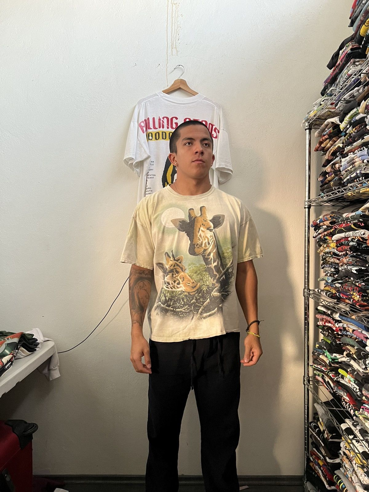 The Mountain 1999 Giraffes Nature Habitat Animal Anthony Casey Tee Size US XXL / EU 58 / 5 - 2 Thumbnail