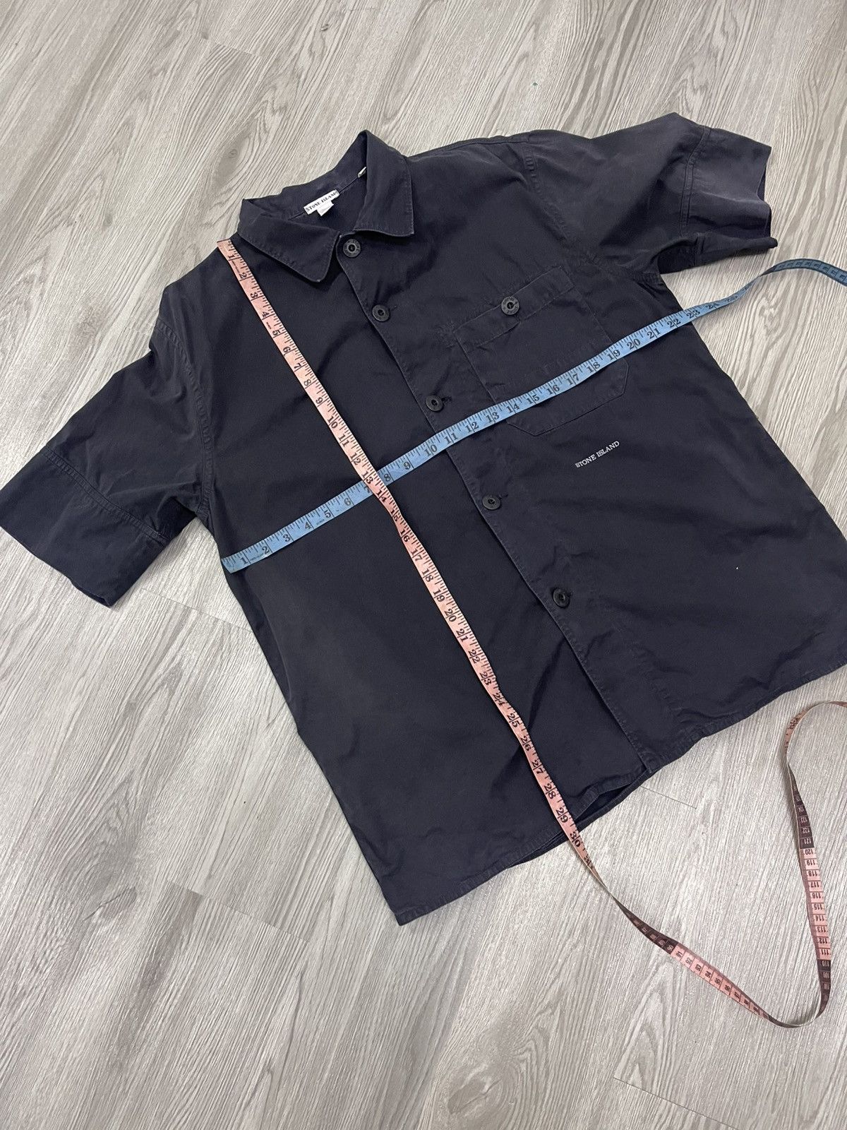 Stone Island Stone Island Button Ups shirt navy color Size US XL / EU 56 / 4 - 6 Thumbnail