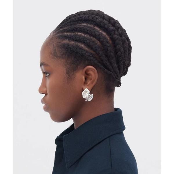 Bottega Veneta o1n1vont1124 Size: OS / Whirl Earrings in Silver Size ONE SIZE - 4 Thumbnail