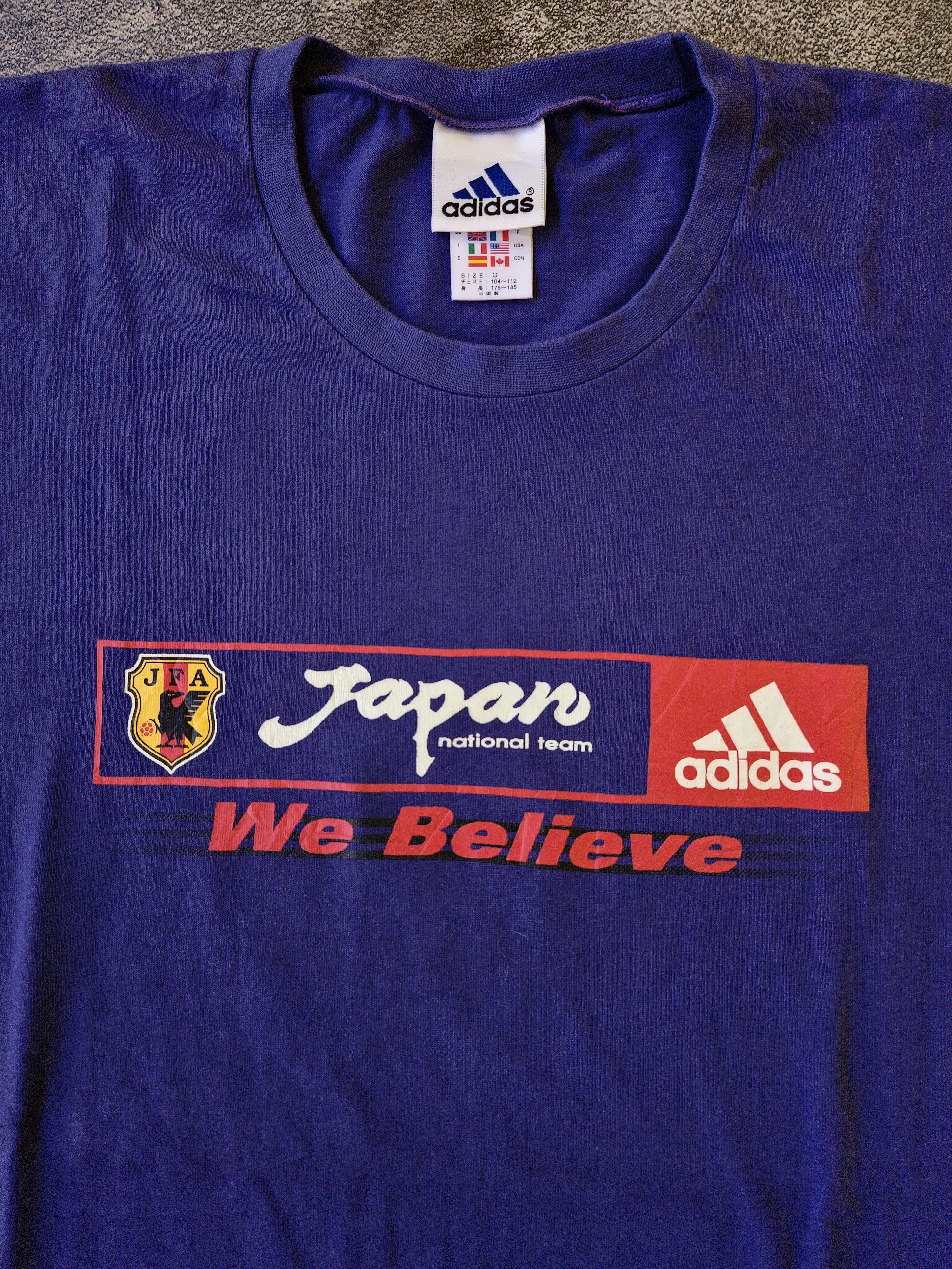 Adidas × Japanese Brand × Vintage Vintage Adidas Japan T-Shirt "We Believe" 2000s Size L Size US L / EU 52-54 / 3 - 2 Thumbnail