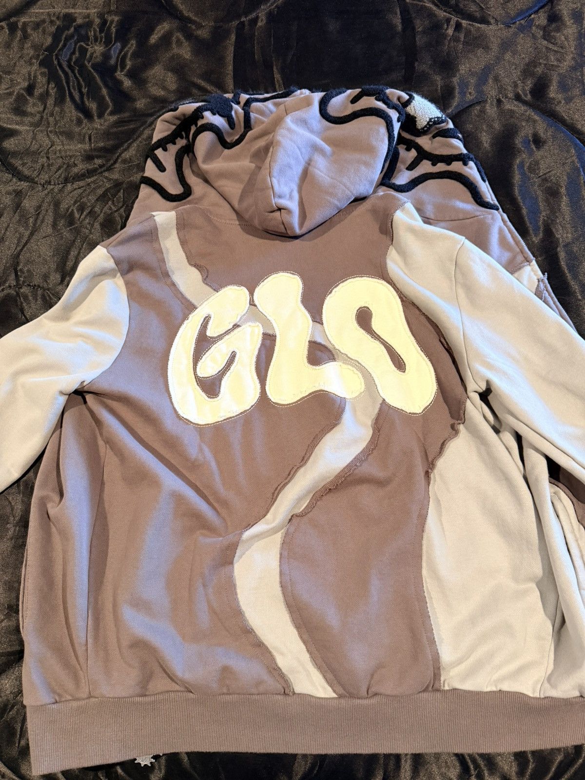 Glo Gang Curve Cut Full Zip Hoodie (Grey) - $200 (OG Price) Medium Size US M / EU 48-50 / 2 - 2 Thumbnail