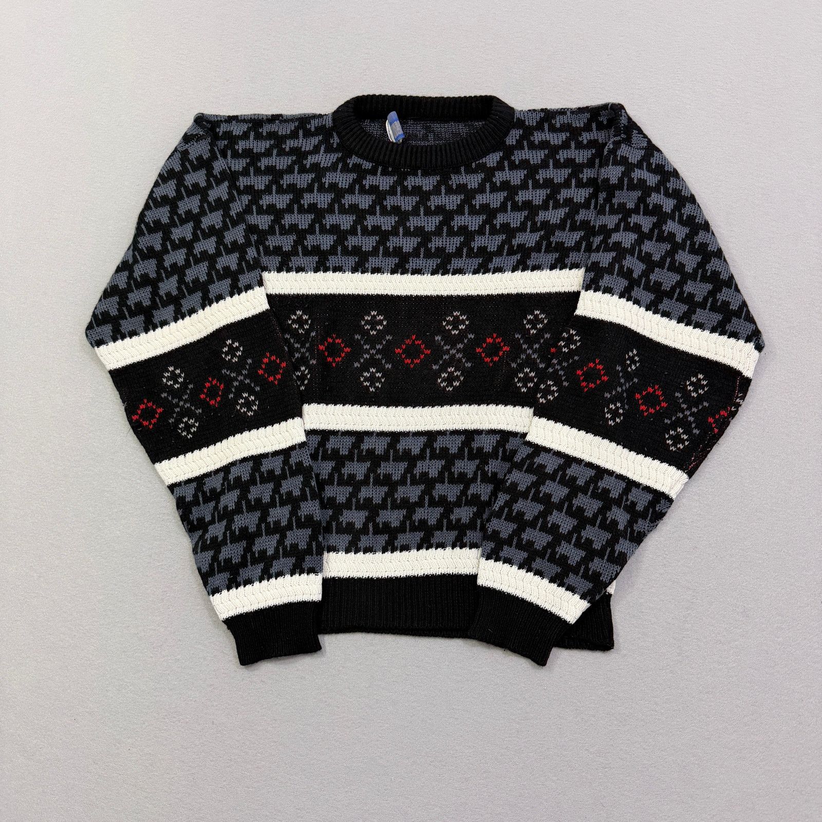 Vintage Vintage Robert Bruce Sweater Men's Medium Geometric Knit Size US M / EU 48-50 / 2 - 1 Thumbnail