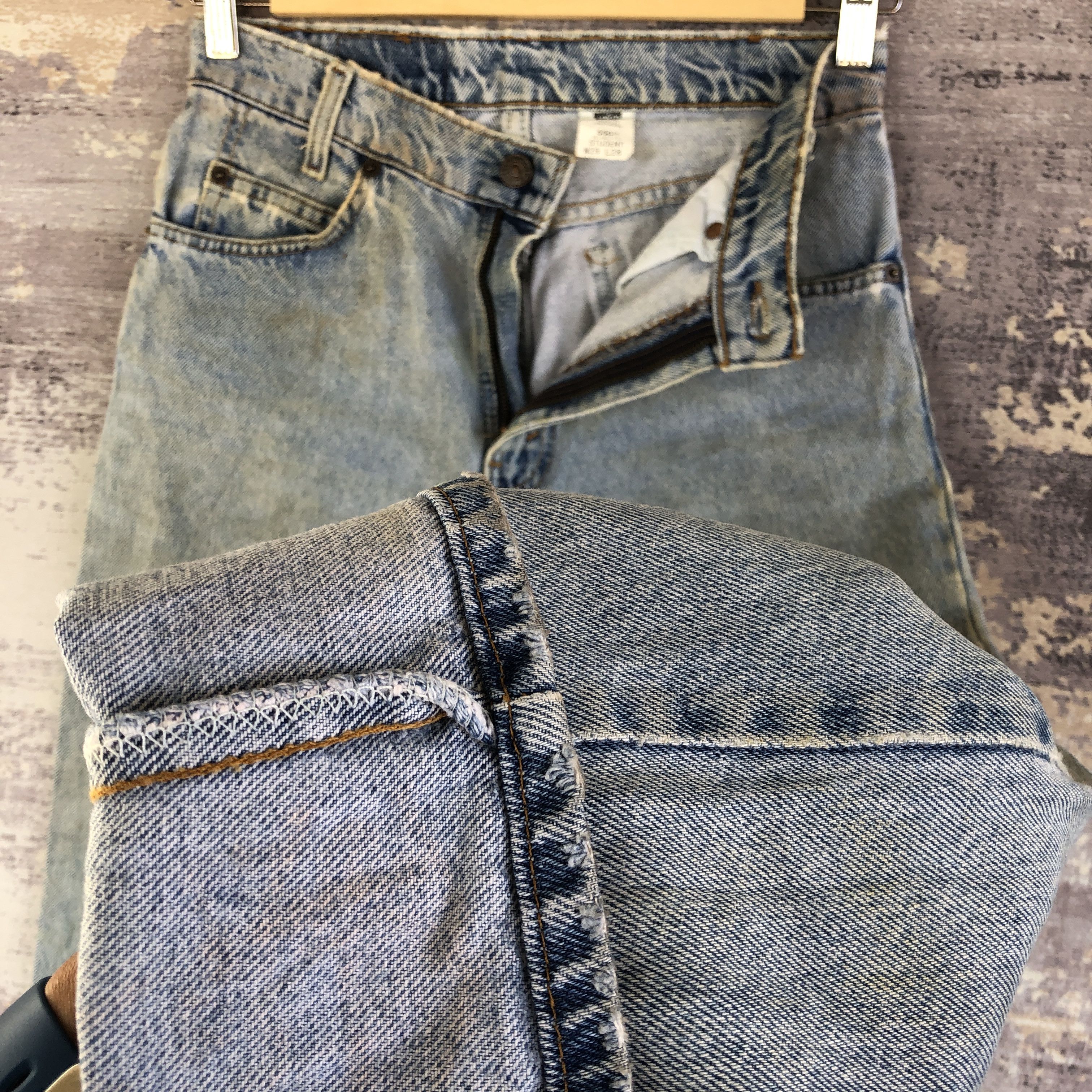 Levi's Vintage Levis Light Wash 550 Jeans Levi's Orange Tab Denim Size 26" / US 2 / IT 38 - 8 Thumbnail