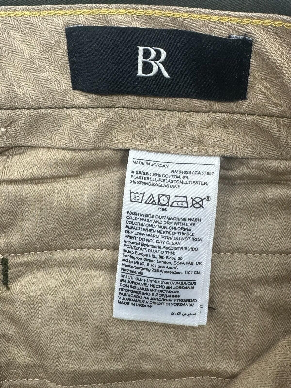 Banana Republic Banana Republic Straight Flat Cotton Chinos Green Mens 34/34 Size US 34 / EU 50 - 7 Thumbnail