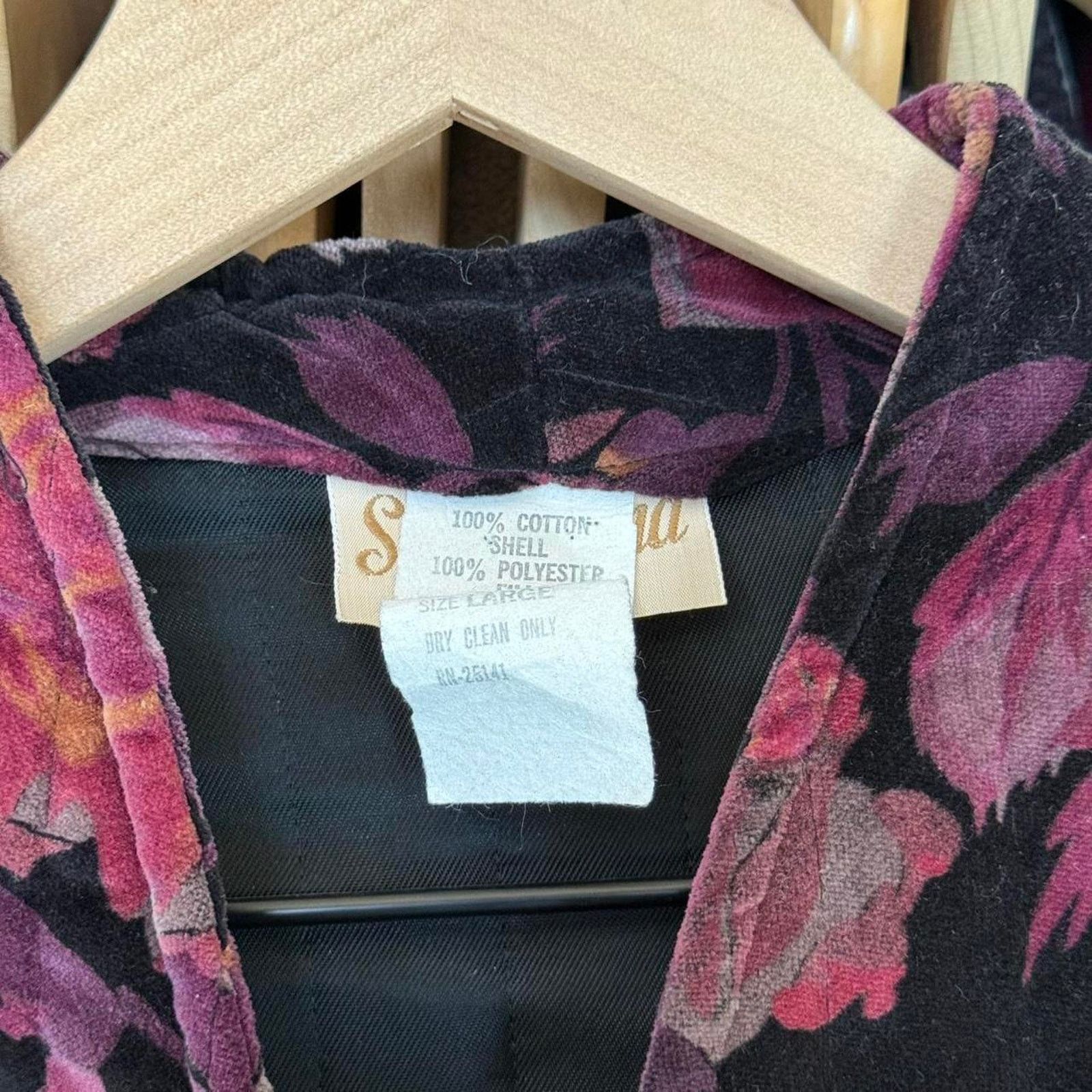 Other Vintage 90s Women's Soft Floral Jacket With Cute Design Size L / US 10 / IT 46 - 5 Thumbnail