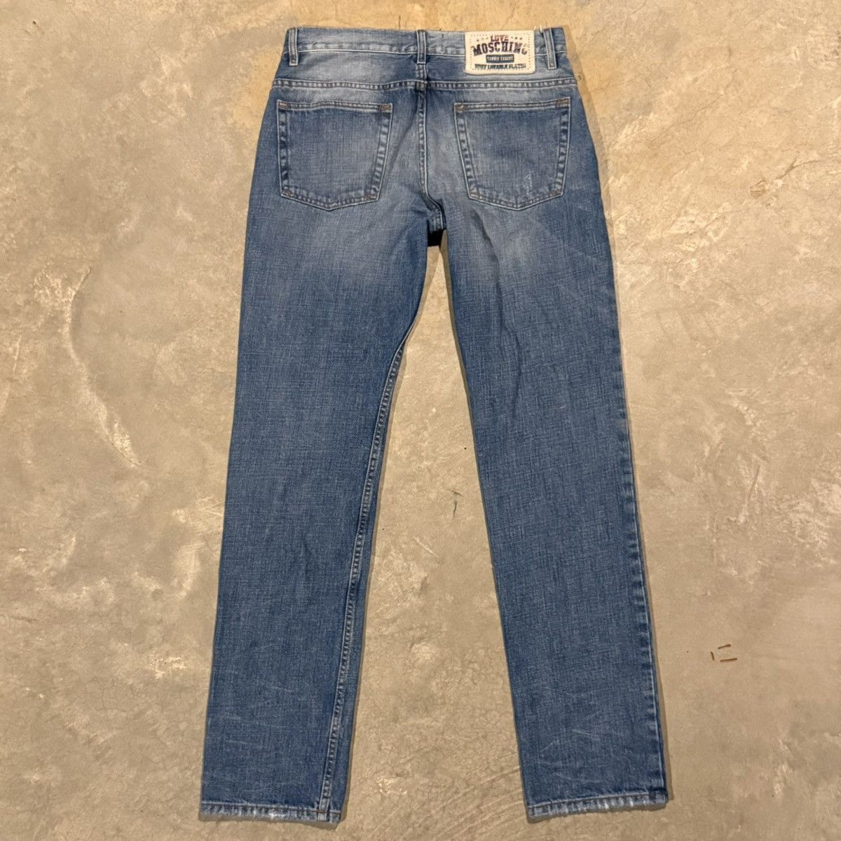 Moschino Love Moschino Patchwork Distressed Faded Jeans Grunge ERD Size US 31 - 12 Thumbnail