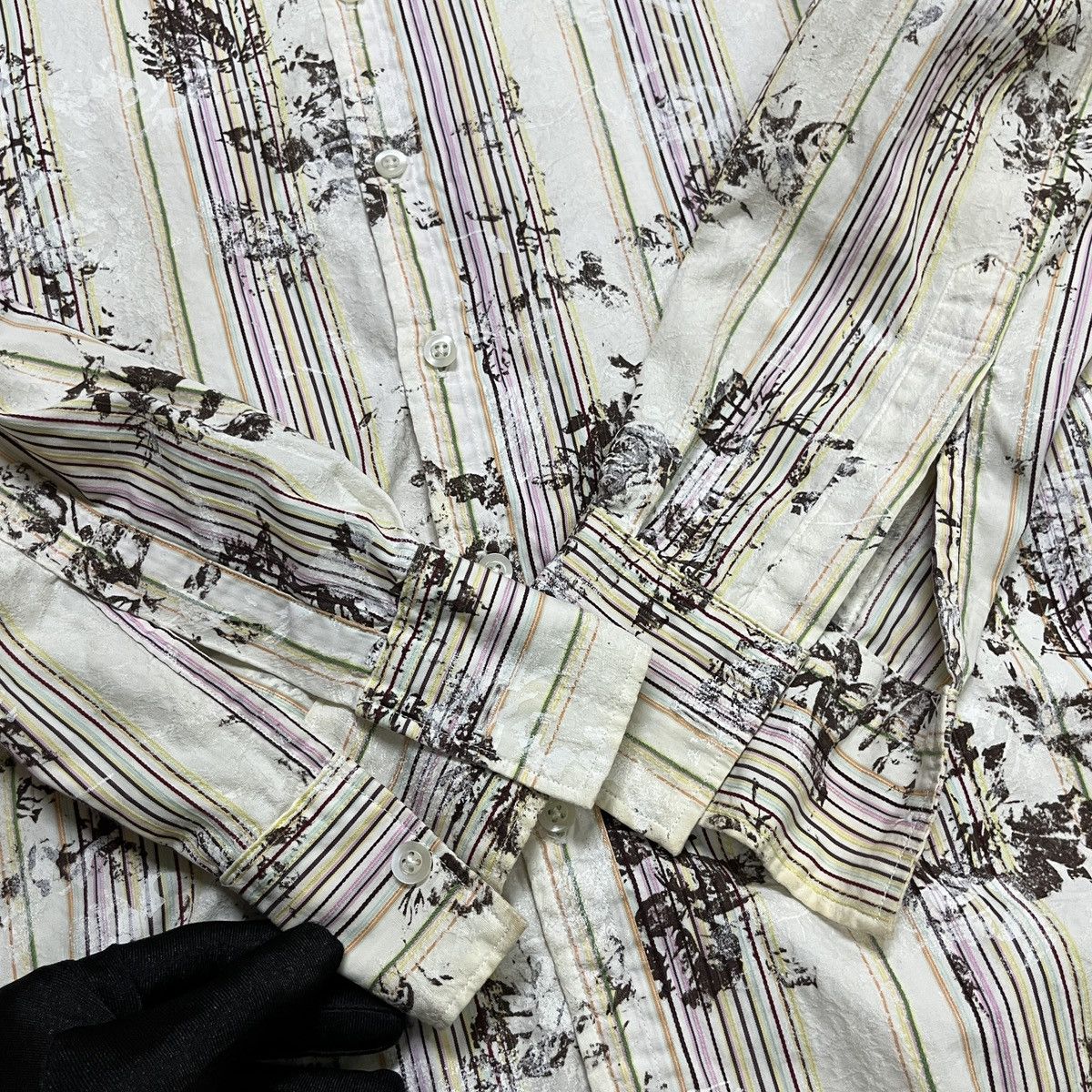 Japanese Brand Edge Rupert Flower Stripes Punk Shirt Size US S / EU 44-46 / 1 - 4 Thumbnail