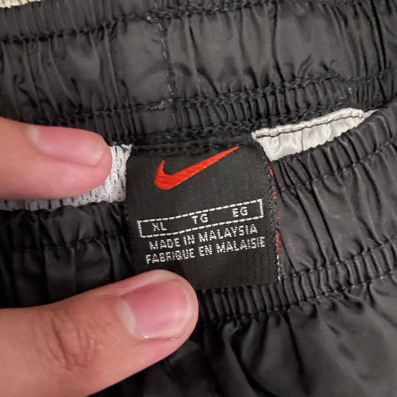 Nike × Vintage Vintage Y2K 90's Black Nike Baggy Wide Leg Track Pants Size US 36 / EU 52 - 3 Thumbnail