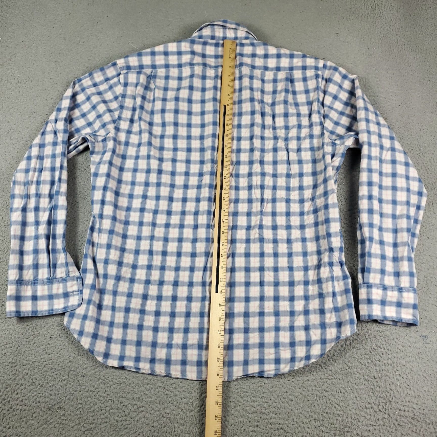 Bonobos Bonobos Shirt Mens XL Blue Plaid Slim Fit Button Up Long Sleeve Size US XL / EU 56 / 4 - 3 Thumbnail