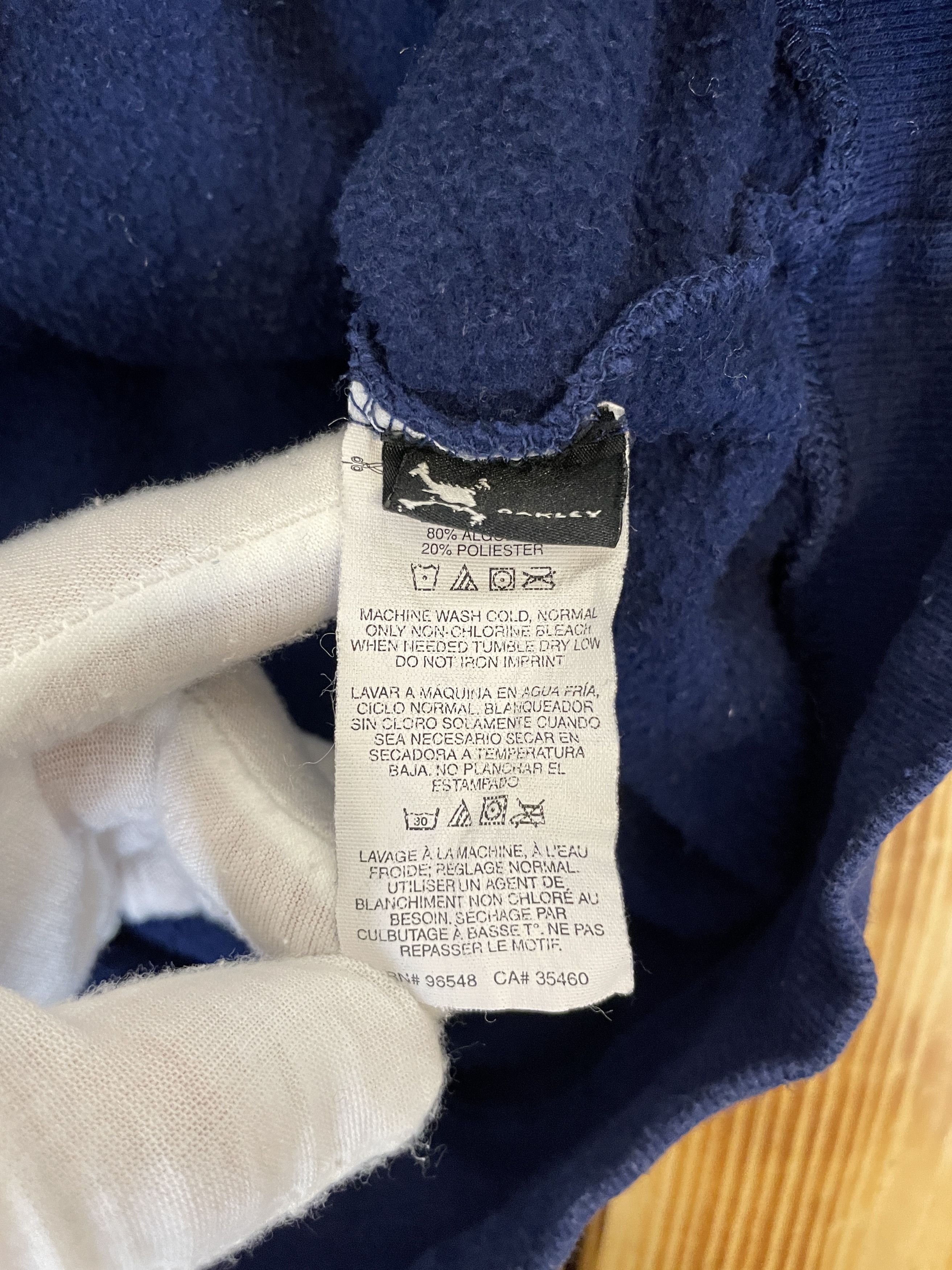 Oakley Y2K Oakley Zip Hoodie Blue Big Logo Outdoor Size US XXL / EU 58 / 5 - 8 Thumbnail