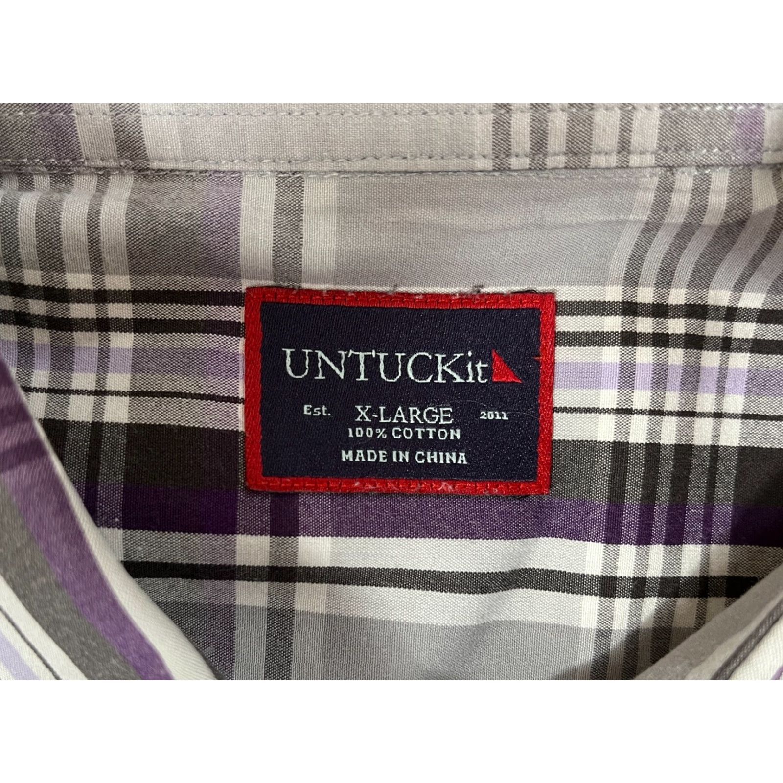 UNTUCKit UNTUCKit Button-Up Shirt Plaid XL Mens Size US XL / EU 56 / 4 - 5 Thumbnail
