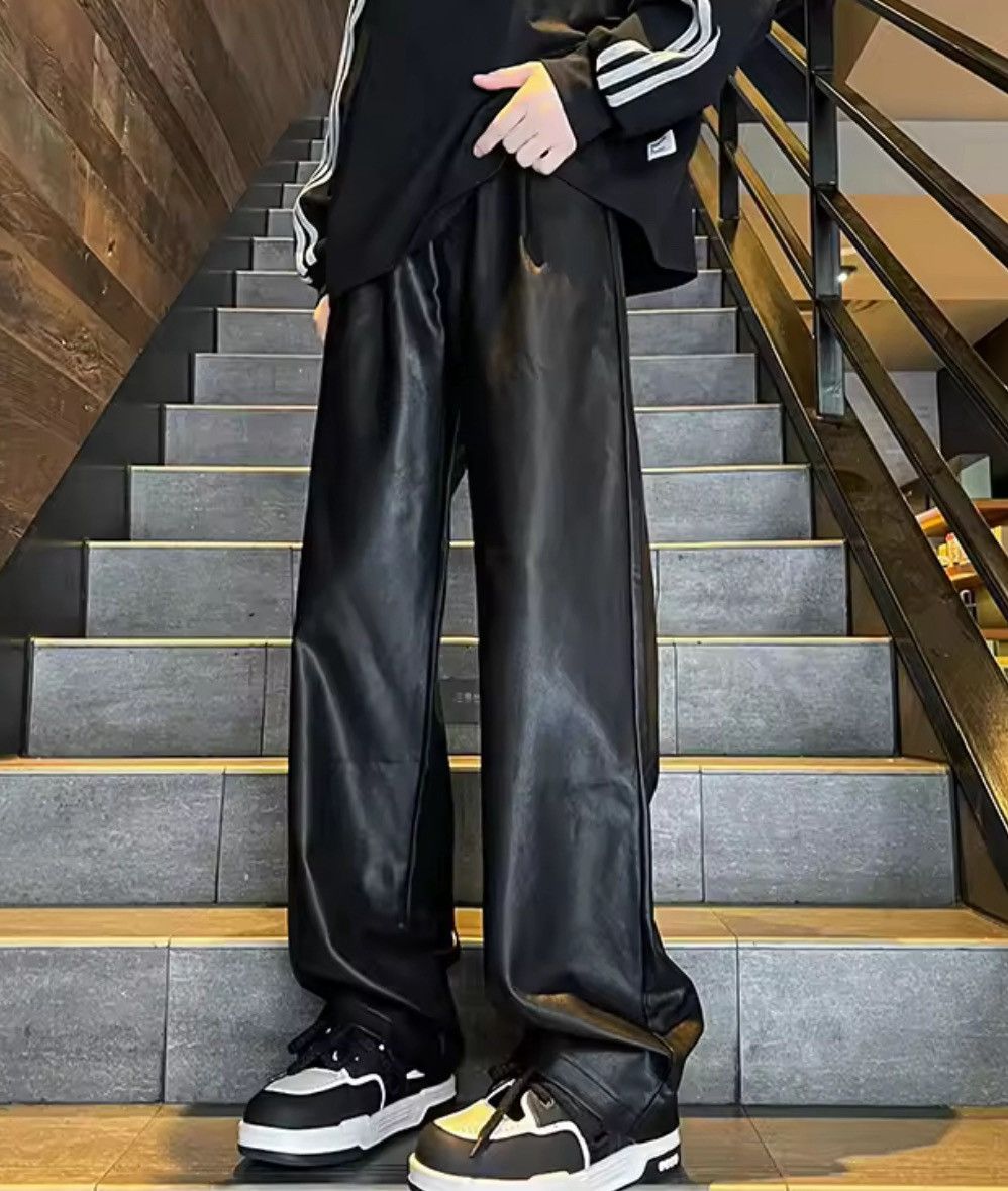 Leather Simple PU Leather pants Size US 28 / EU 44 - 4 Thumbnail