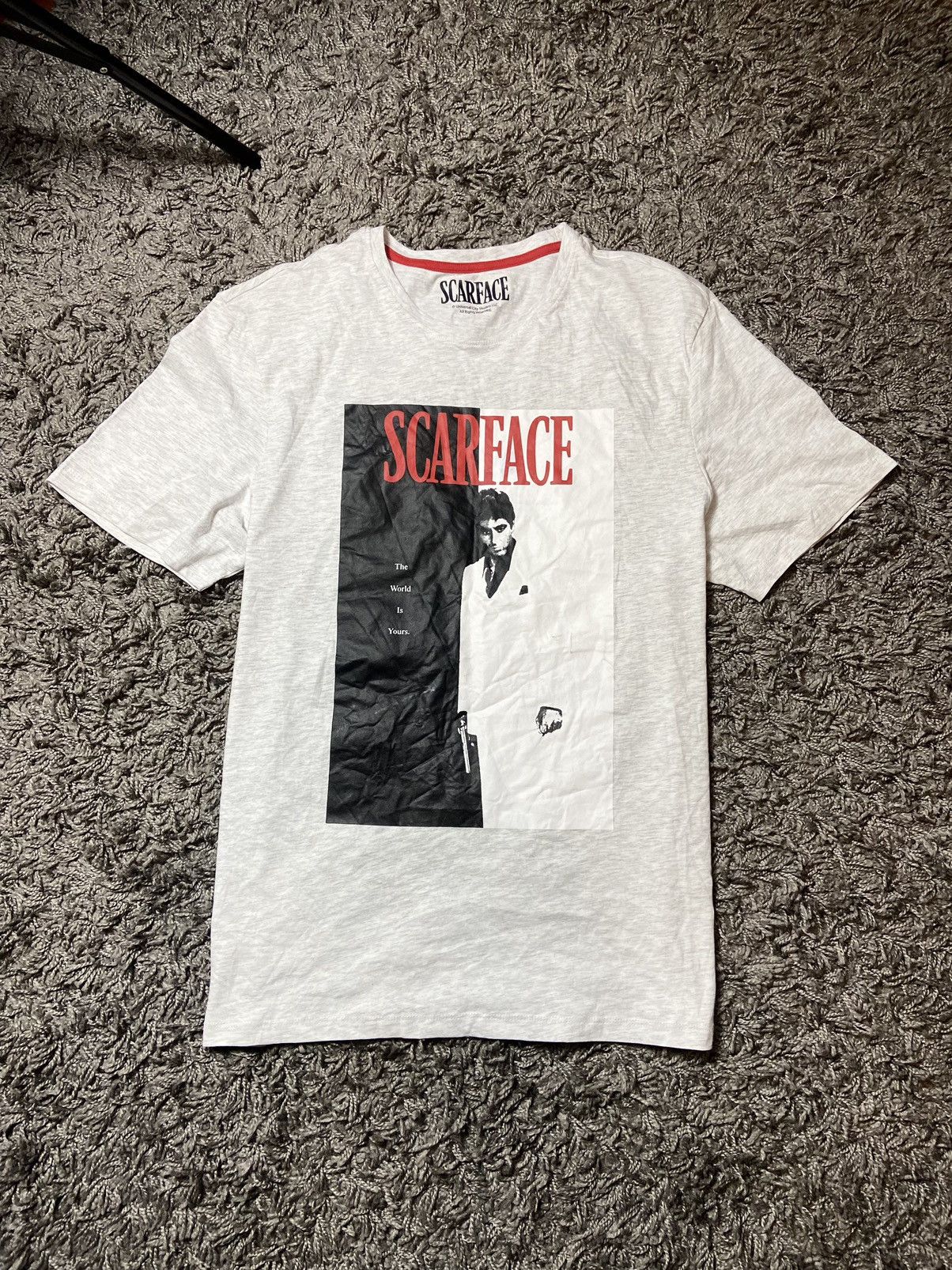 Vintage SCARFACE FILM LEGENDARY ADULT GREY PROMO T-SHIRT Size US XL / EU 56 / 4 - 1 Thumbnail