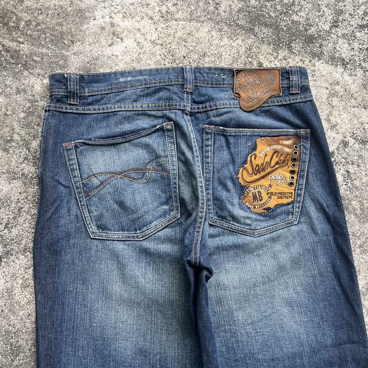 Pelle Pelle “y2k style” PELLE PELLE ACID WASH BAGGY JEANS Size US 38 / EU 54 - 11 Thumbnail
