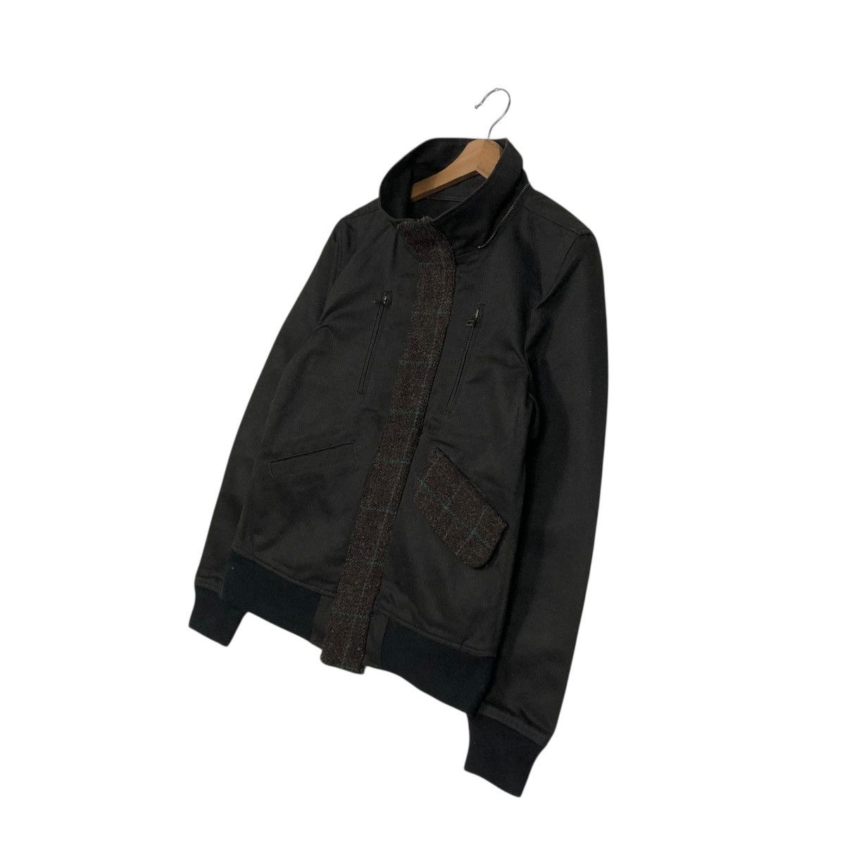 Harris Tweed 🔥VINTAGE WOOL BOMBER JACKET HARRIS TWEED HERRINGBONE Size US S / EU 44-46 / 1 - 4 Thumbnail