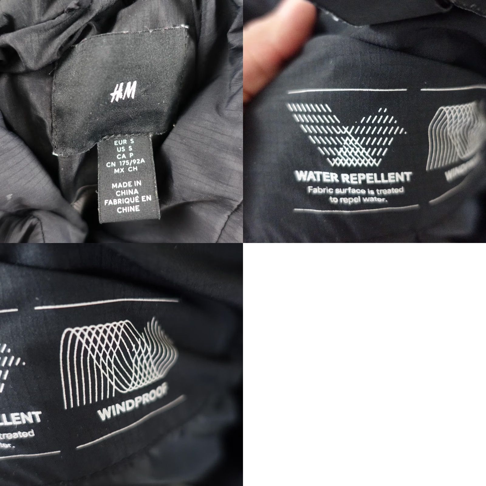H&M H&M Jacket Mens Small Black Puffer Water Repellent Windproof Zip Pockets Warm Size US S / EU 44-46 / 1 - 11 Thumbnail
