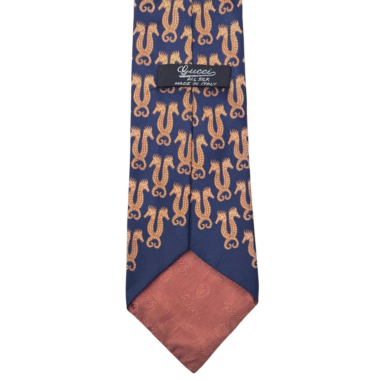 Gucci Gucci Seahorse Pattern Tie Size ONE SIZE - 4 Thumbnail