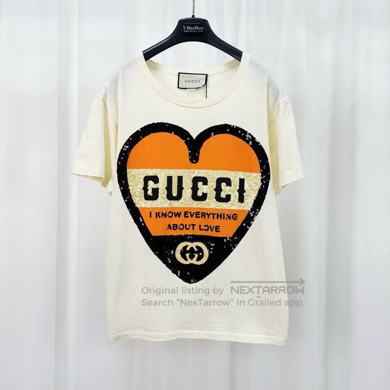 Gucci Gucci Sequin love letter short sleeves Size US XS / EU 42 / 0 - 1 Thumbnail