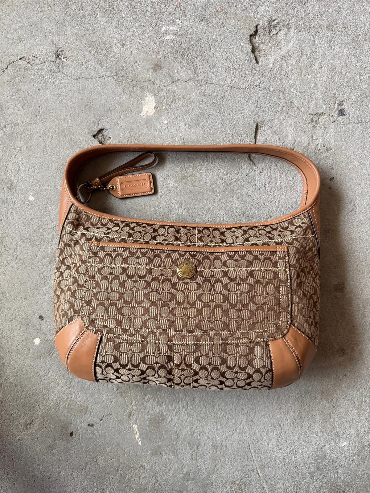 Coach Coach Signature Ergo Shoulder Bag Beige/Brown Size ONE SIZE - 1 Thumbnail