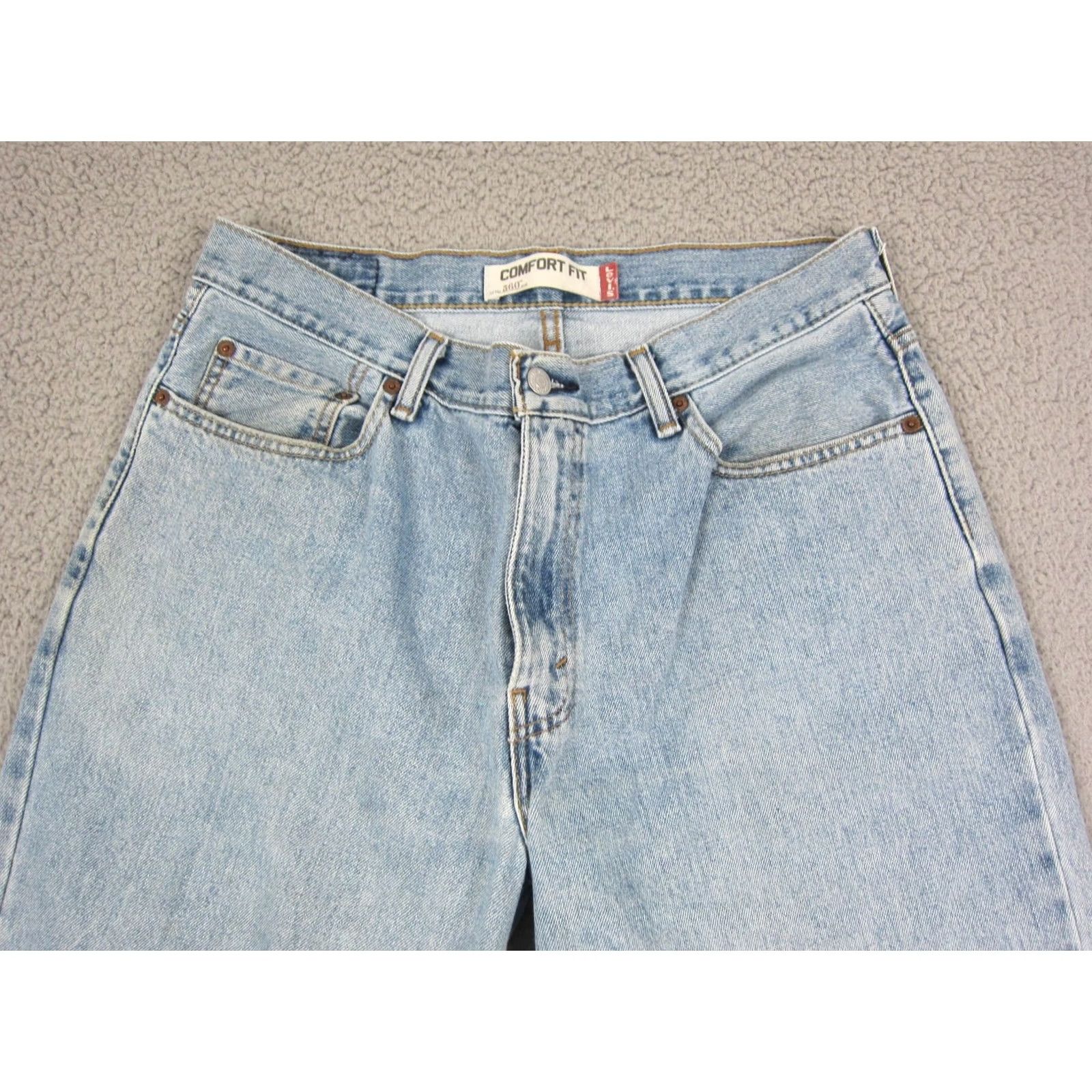 Levi's VINTAGE Levi's Jeans Mens Blue 560 Comfort Fit Straight Denim Y2K W34 L30 Size US 30 / EU 46 - 2 Thumbnail