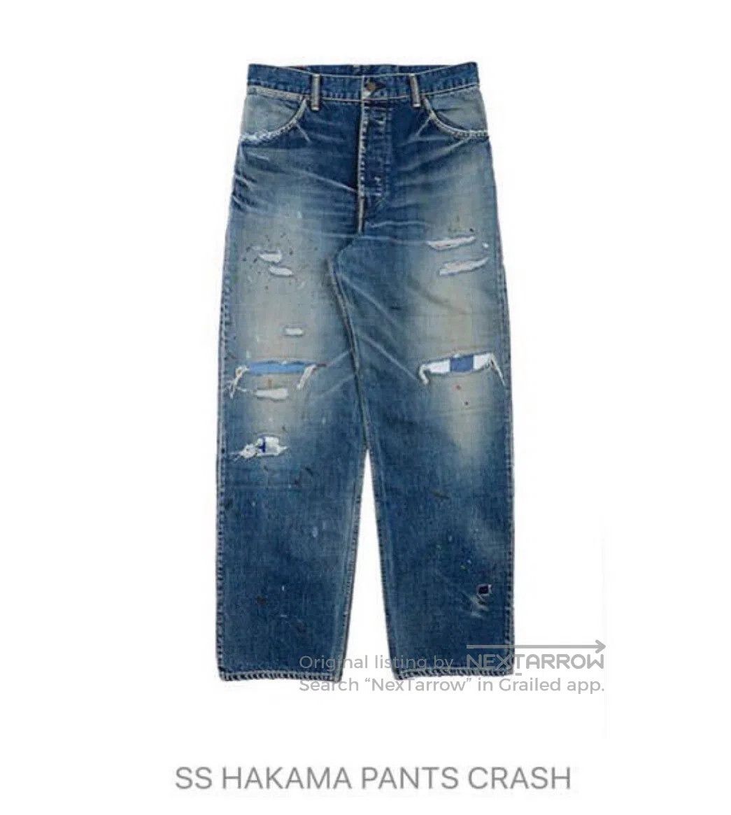 Visvim Visvim 19ss Hakama Crash Jeans. Size US 26 / EU 42 - 1 Thumbnail