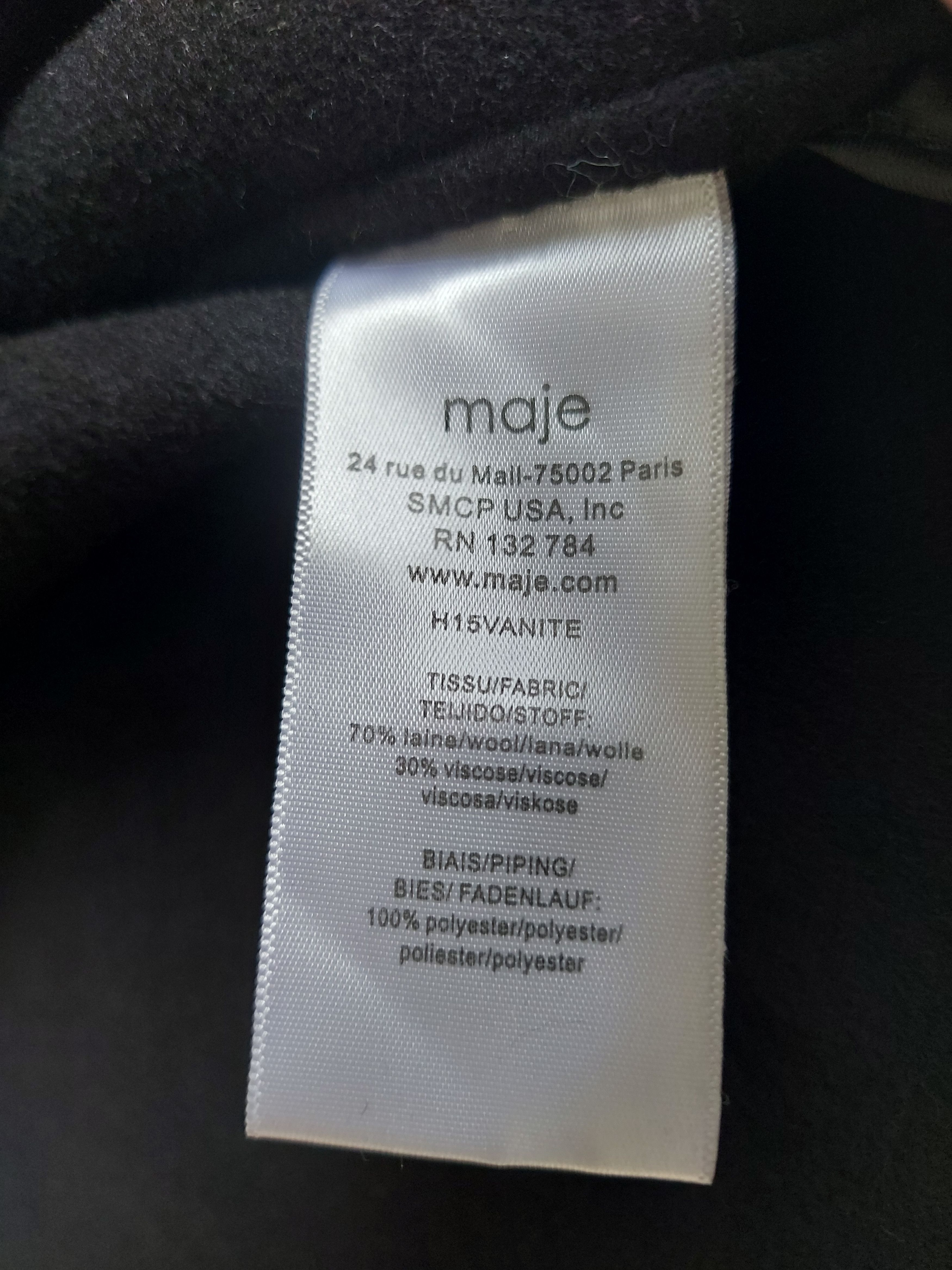 Maje Maje Tie-belt wool coat - size M Size M / US 6-8 / IT 42-44 - 6 Thumbnail