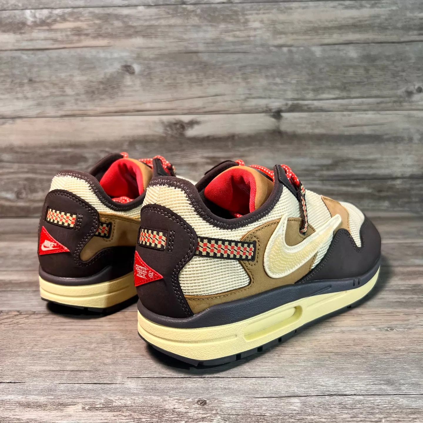 Nike Nike Air Max 1 x Travis Scott Reverse Swoosh Mocha 43 99 new Size US 9.5 / EU 42-43 - 3 Thumbnail