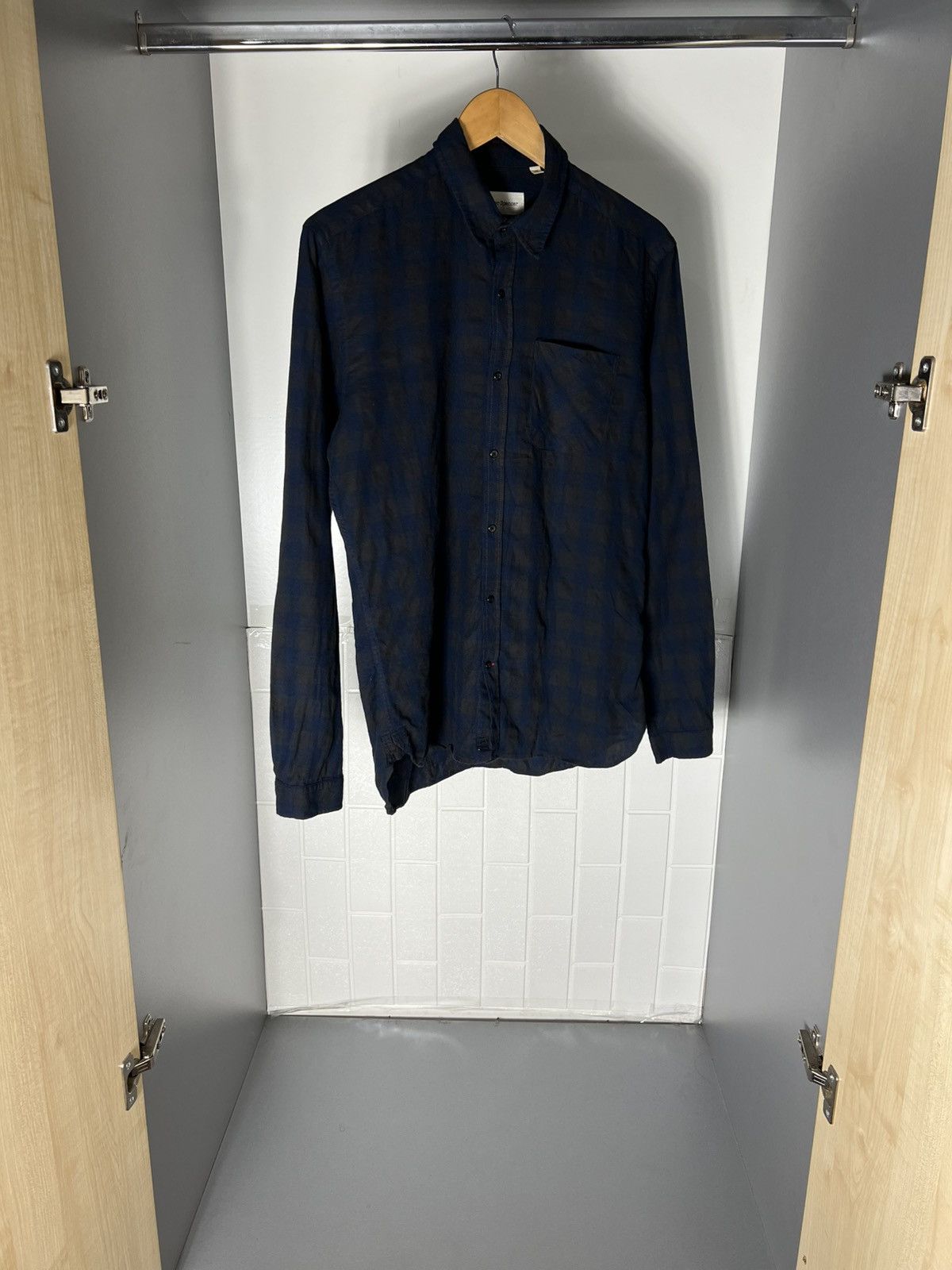 Oliver Spencer VINTAGE OLIVER SPENCER FLANNEL DESIGNER SHIRT CASUAL Y2K 90s Size US M / EU 48-50 / 2 - 6 Thumbnail