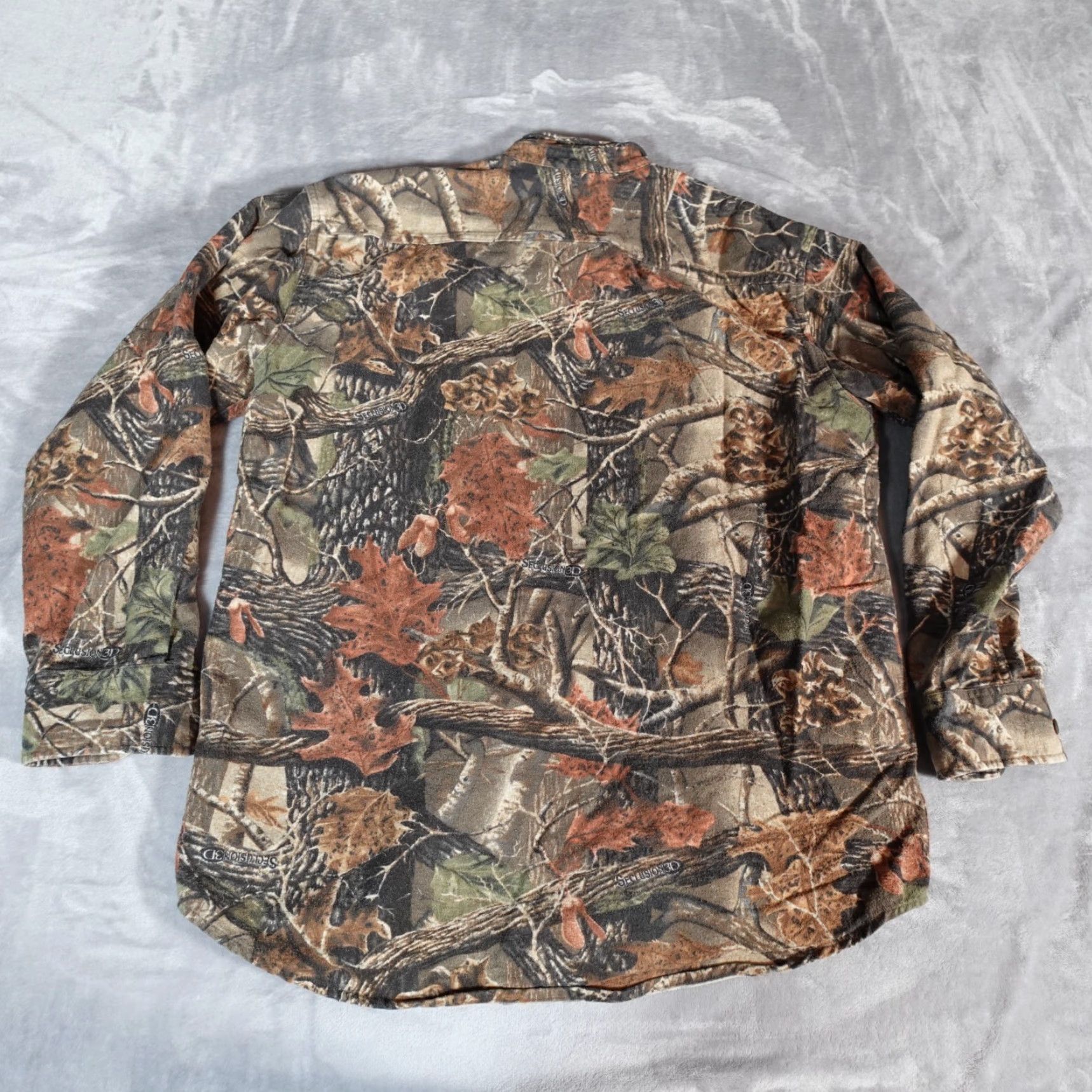 Vintage Cabela's Men’s LT Camouflage 3D Camo Button Shirt Outdoors Casual Workwear Cotton Tall Size Size US L / EU 52-54 / 3 - 5 Thumbnail