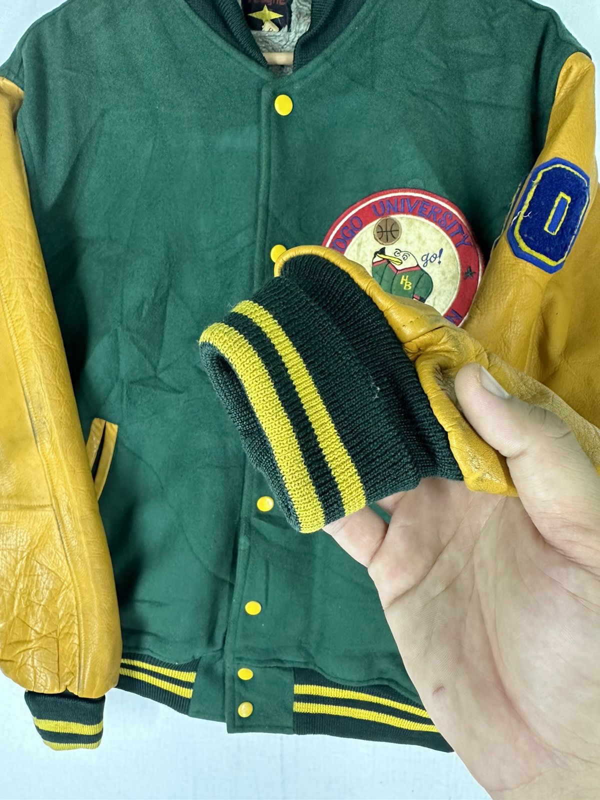 Vintage Vintage Albatross Since1982 Varsity Leather Jacket Size US M / EU 48-50 / 2 - 9 Thumbnail