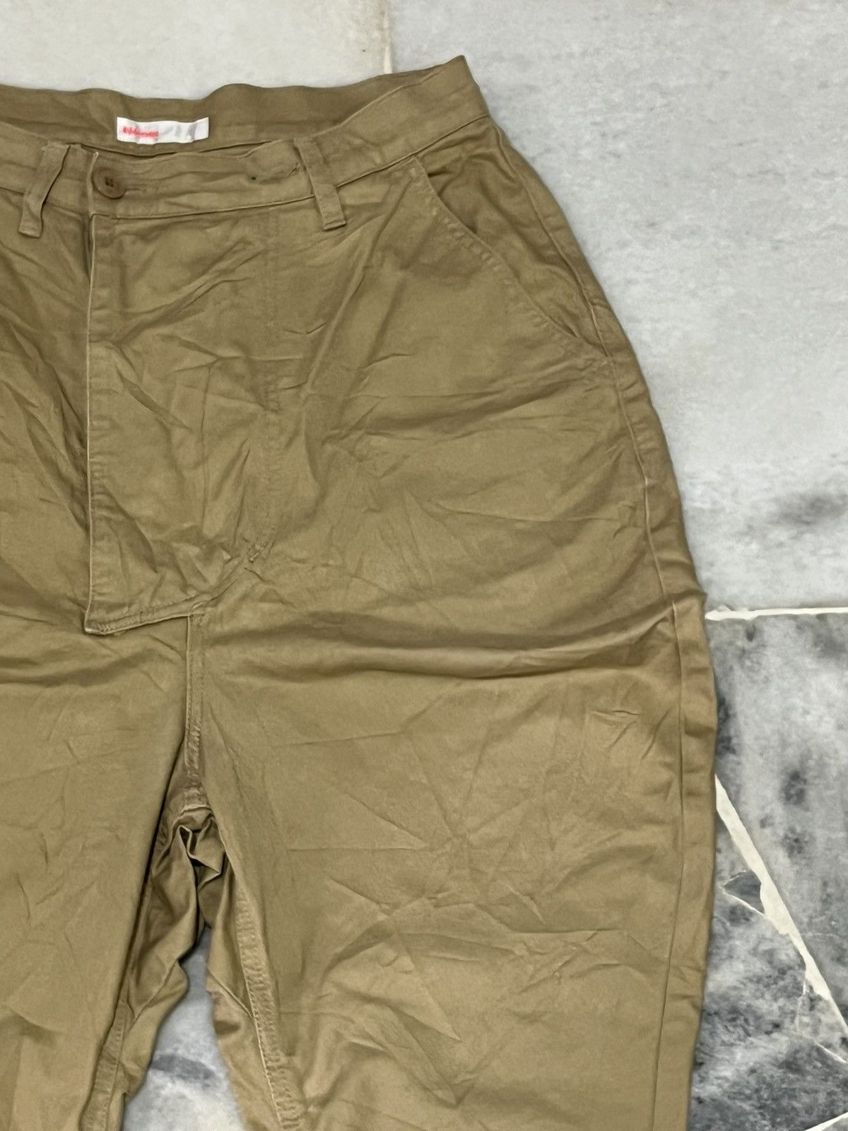 Ne-Net Ne-net Japan by Issey Miyake Khaki Cotton Chino Pants Size US 28 / EU 44 - 2 Thumbnail