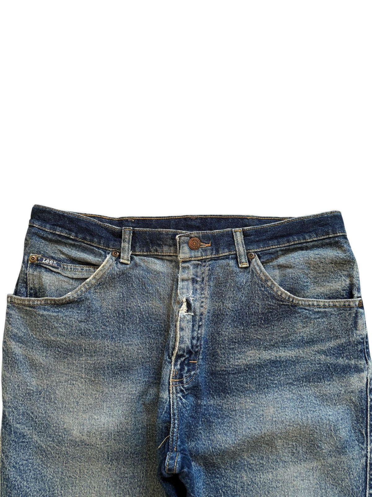 Lee SALES🔥Vintage Lee Mud Wash Distressed Loose Jeans Size US 33 - 4 Thumbnail