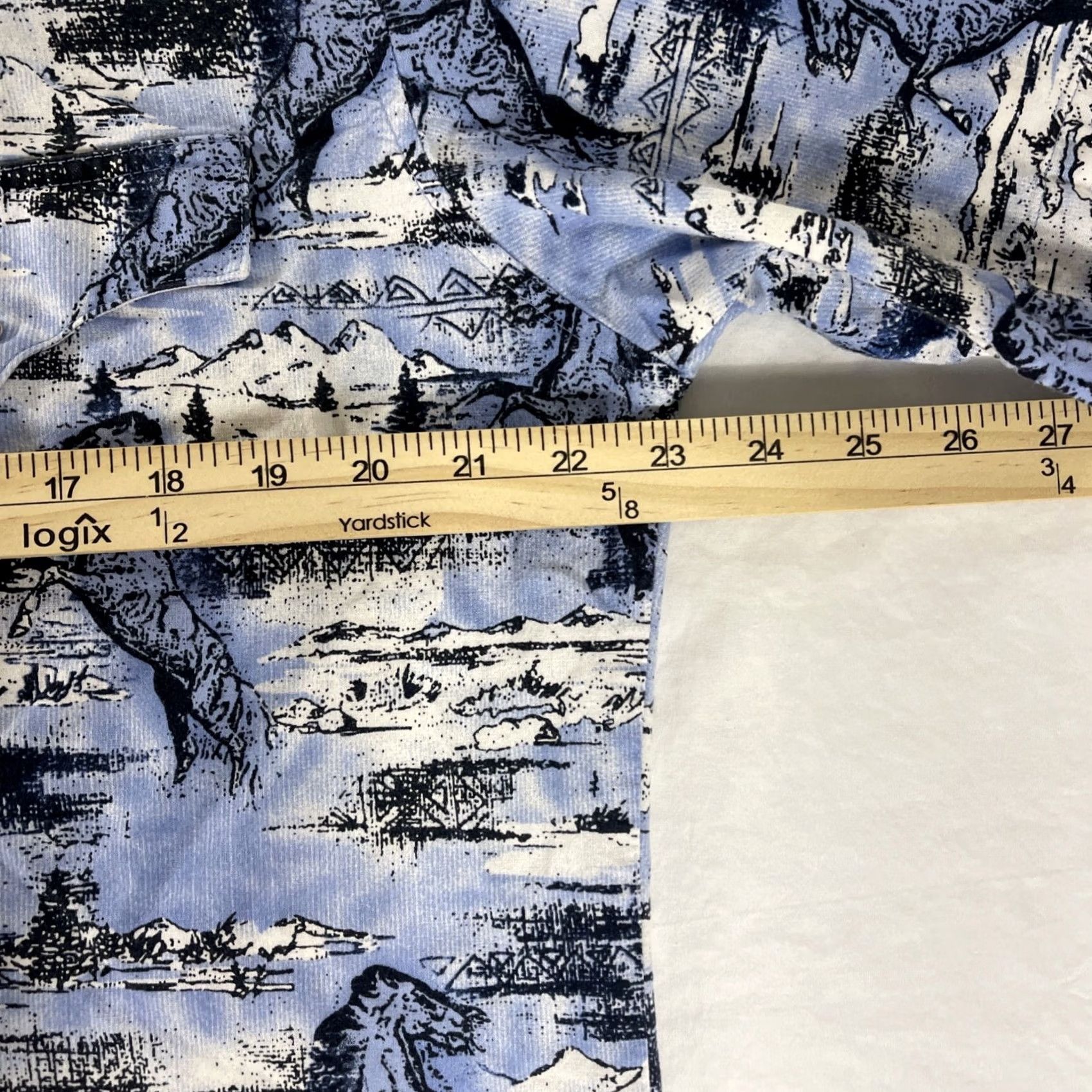 Wrangler VINTAGE Wrangler L Western Shirt Pearl Snap Button Horses AOP Short Sleeve 90s Size US L / EU 52-54 / 3 - 4 Thumbnail