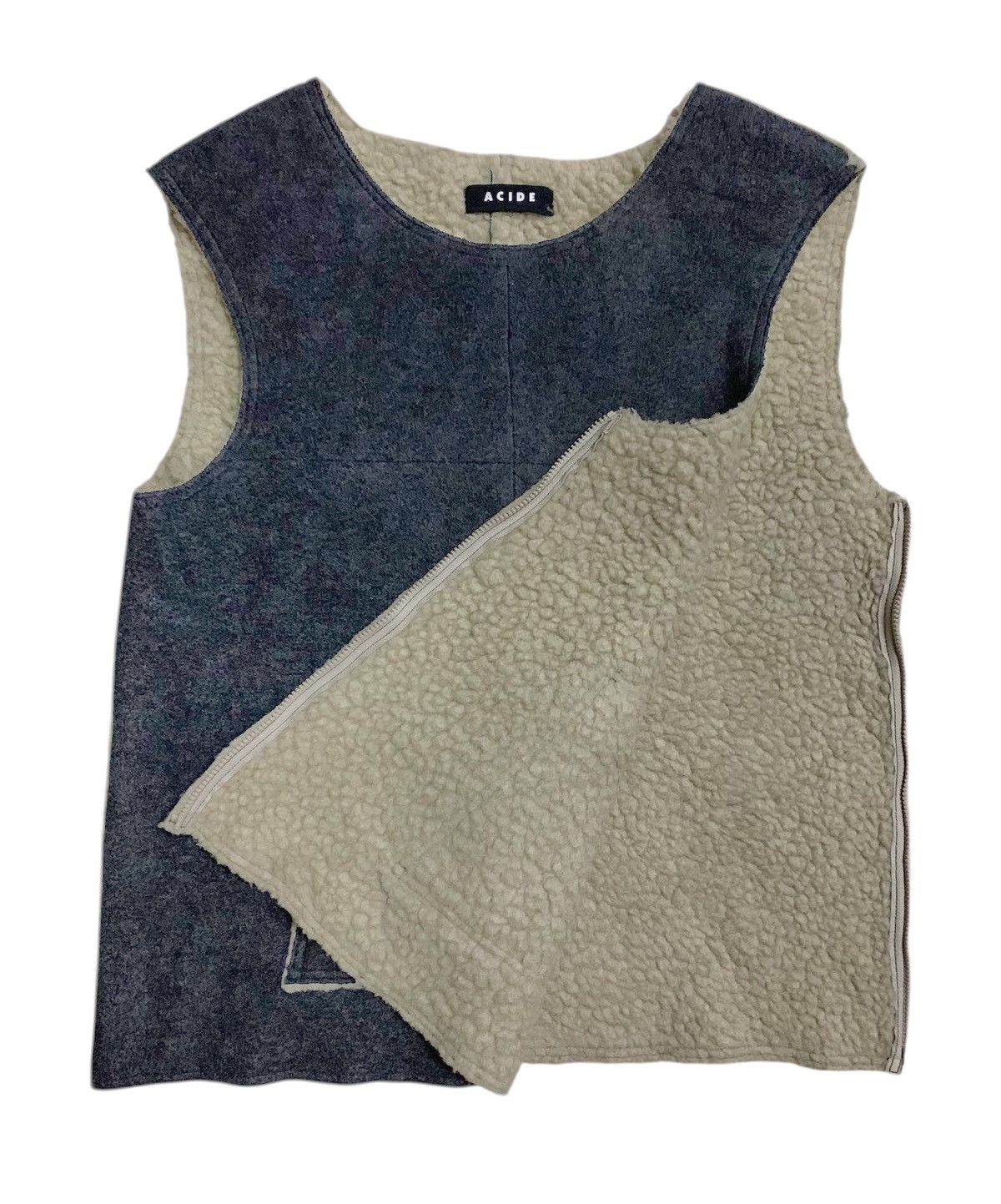 Japanese Brand 💥Vintage Acide Japan Sherpa Vest Size US S / EU 44-46 / 1 - 3 Thumbnail