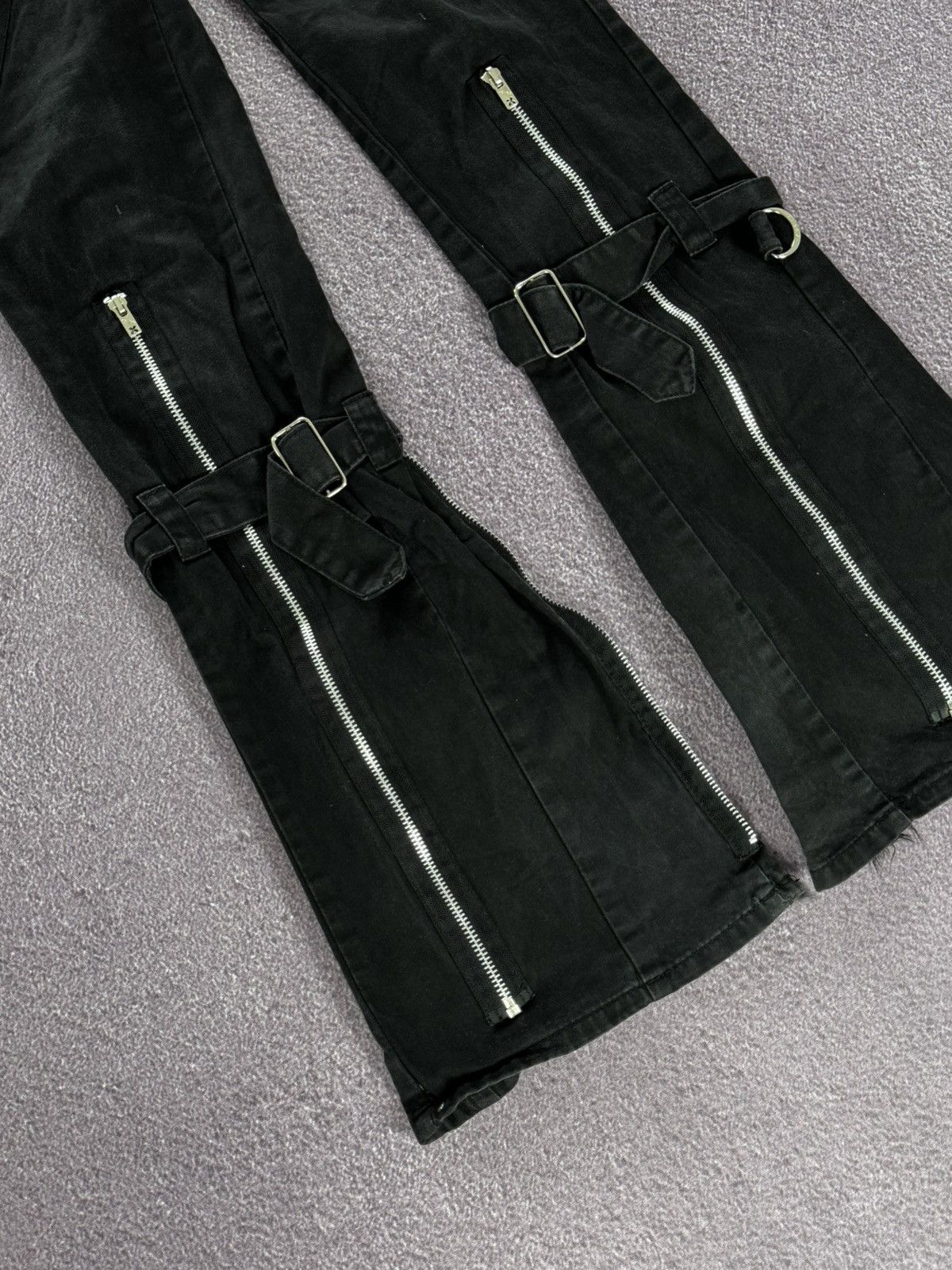 Tripp NYC Tripp Nyc Avant Garde Bondage Gothic Flared Pants Size 26" / US 2 / IT 38 - 7 Thumbnail