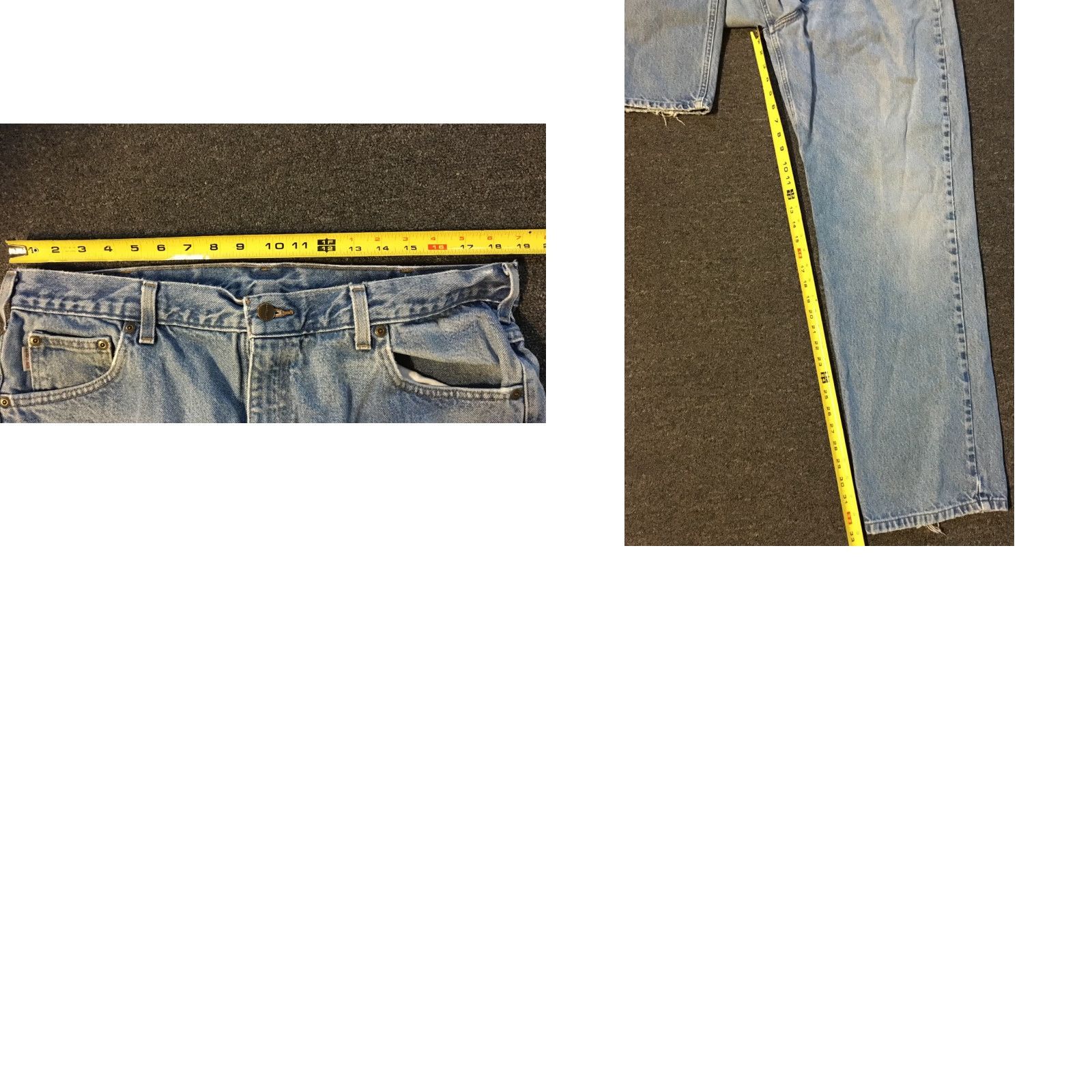 Carhartt VINTAGE Carhartt Jeans 37 33 Blue 90s Grunge Biker Work Straight Mens Size US 37 - 8 Thumbnail