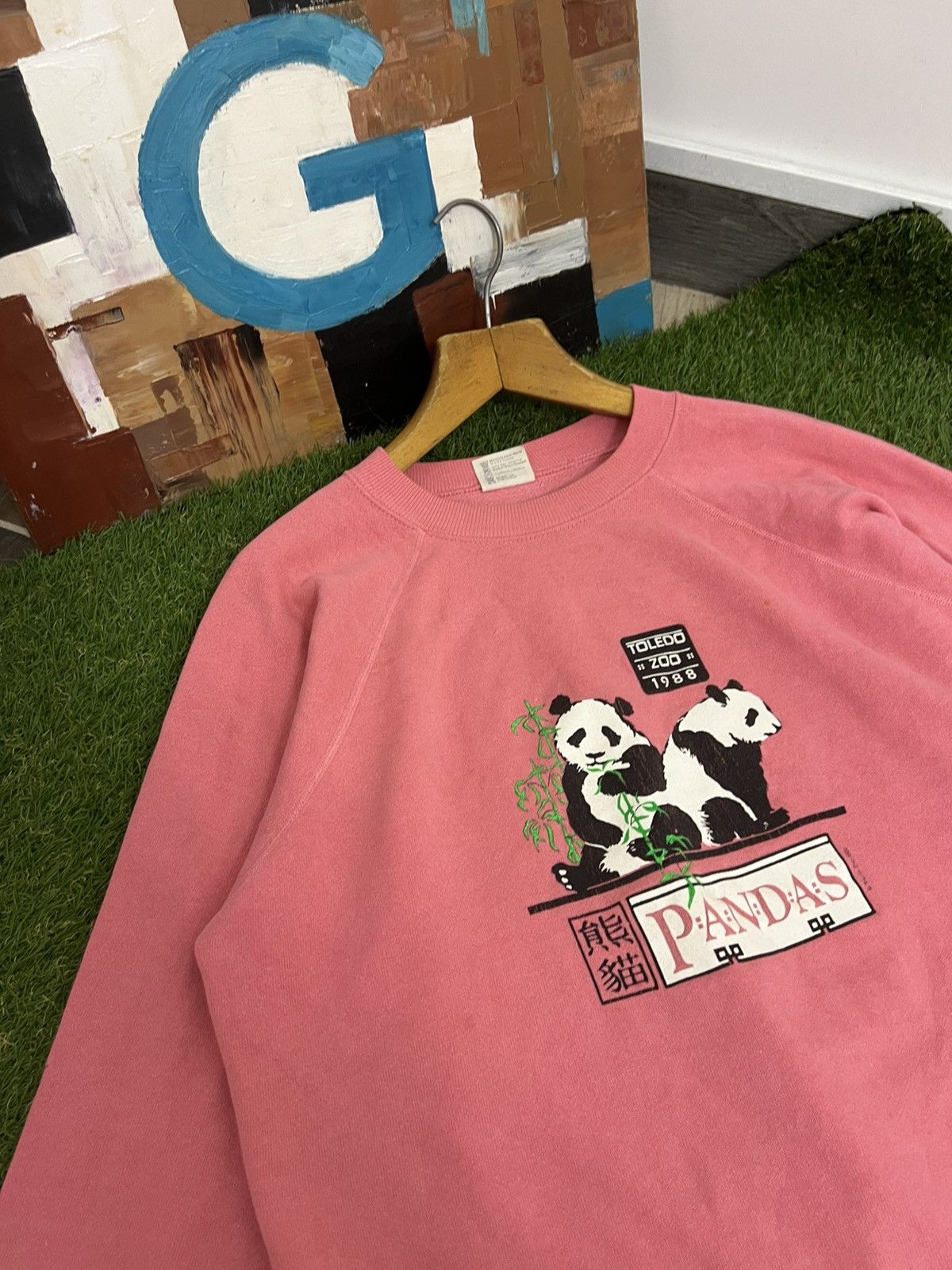Vintage Vintage 1988 Pandas Crewneck single stitched Size US XL / EU 56 / 4 - 2 Thumbnail