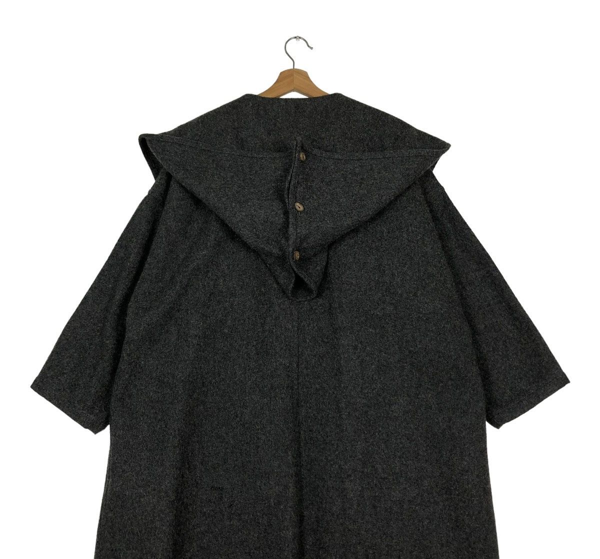 Comme des Garcons 🔥VINTAGE 80’s COMME DES GARCONS WOOL DOUBLE BREAST HOODIE Size US L / EU 52-54 / 3 - 8 Thumbnail